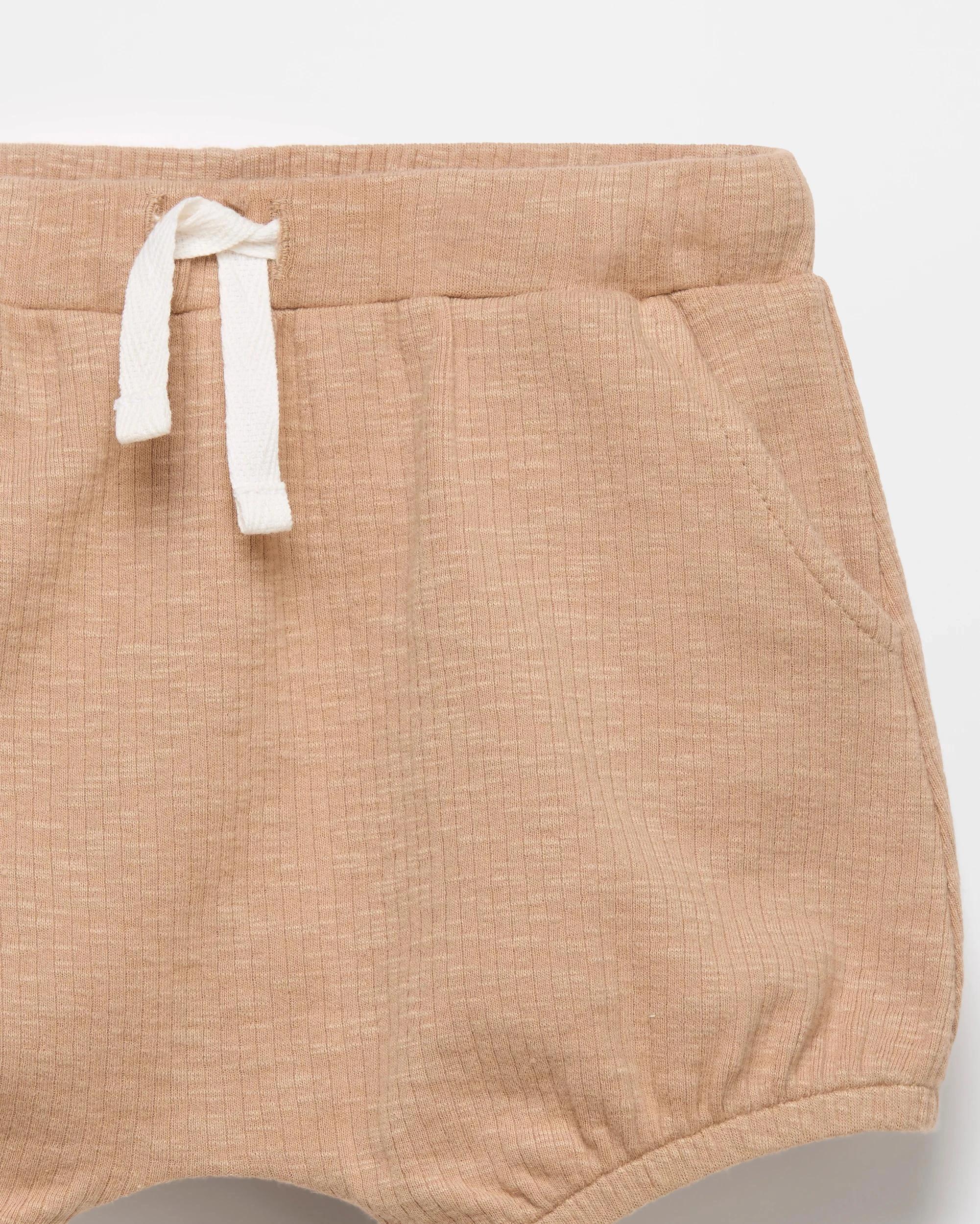 2 Target Baby Rib Jersey Shorts LIGHT TAUPE, 2 of 2
