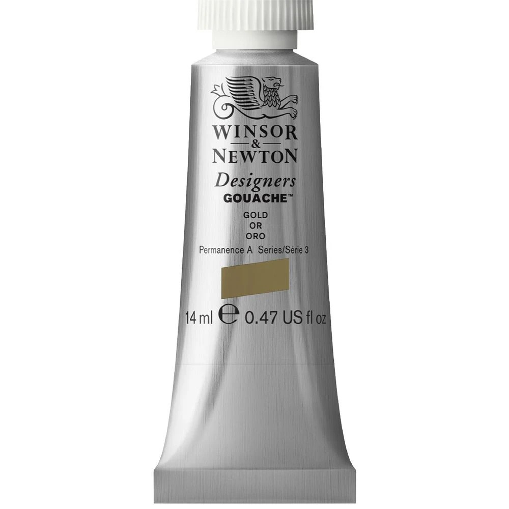 1 Winsor & Newton Designers Gouache 14mL Gold Imitation S3, 1 of 1