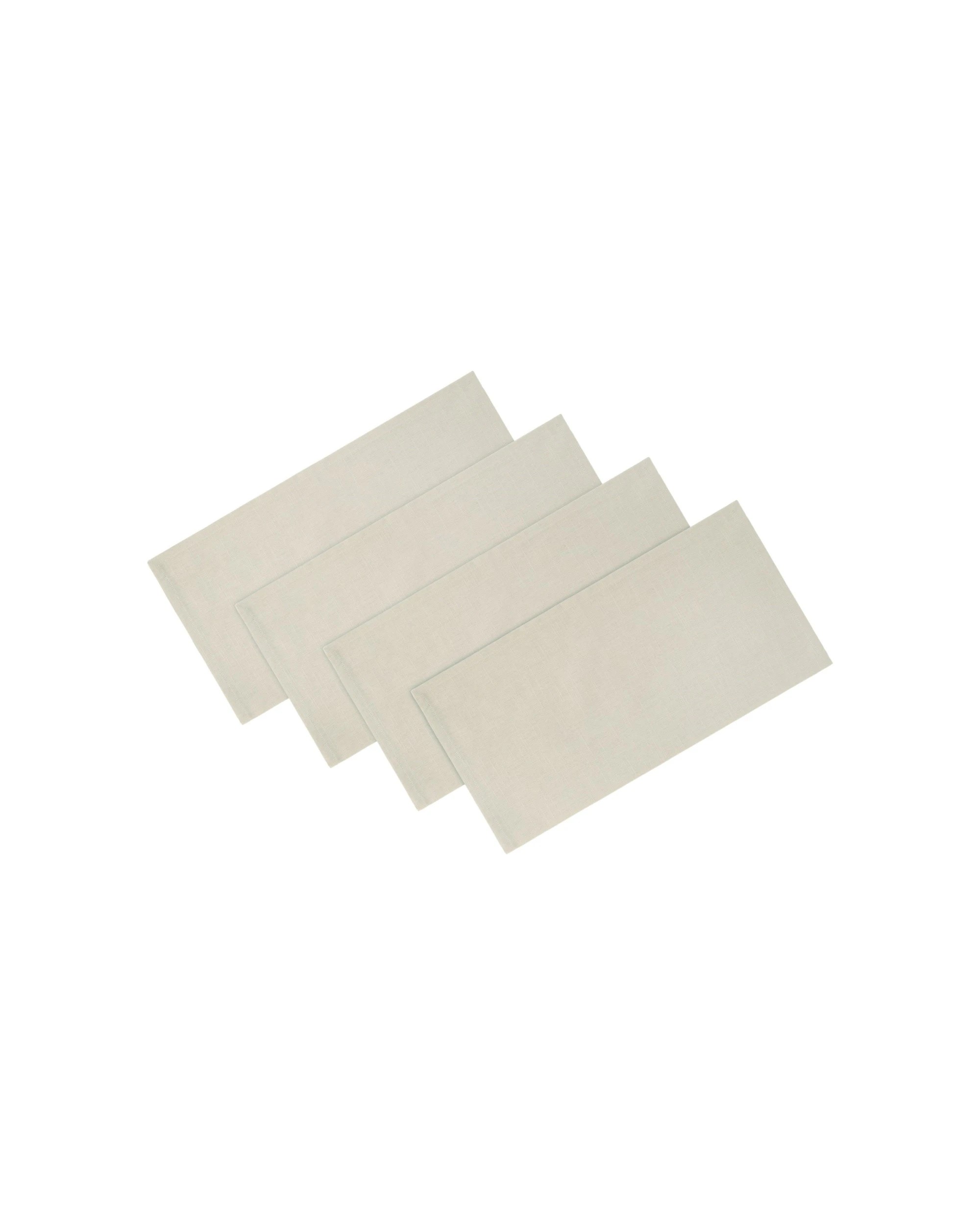 1 Maxwell & Williams 4pc Cotton Classics Napkins 45x45cm 100 Percent Cotton Pebble, 1 of 1