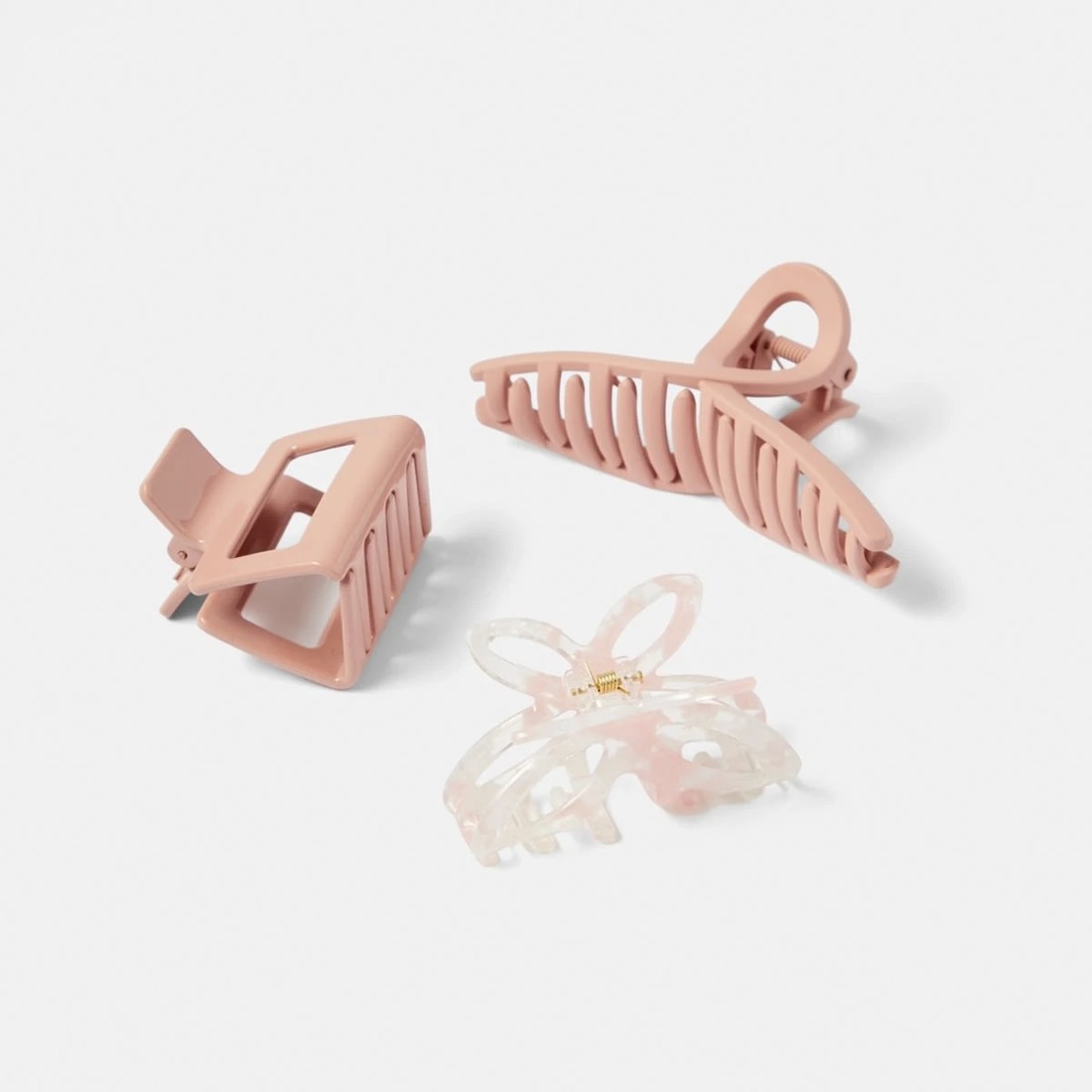 2 3 Pack Mix Statement Claw Hair Clips, 2 of 4