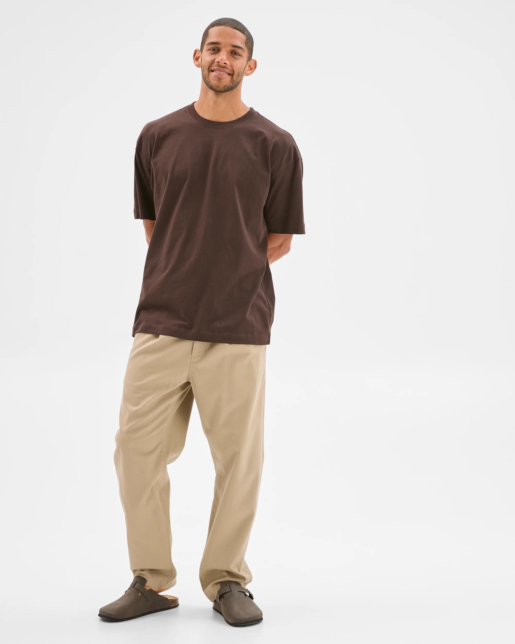 3 Target Australian Cotton Oversized T-Shirt CHOCOLATE, 3 of 6