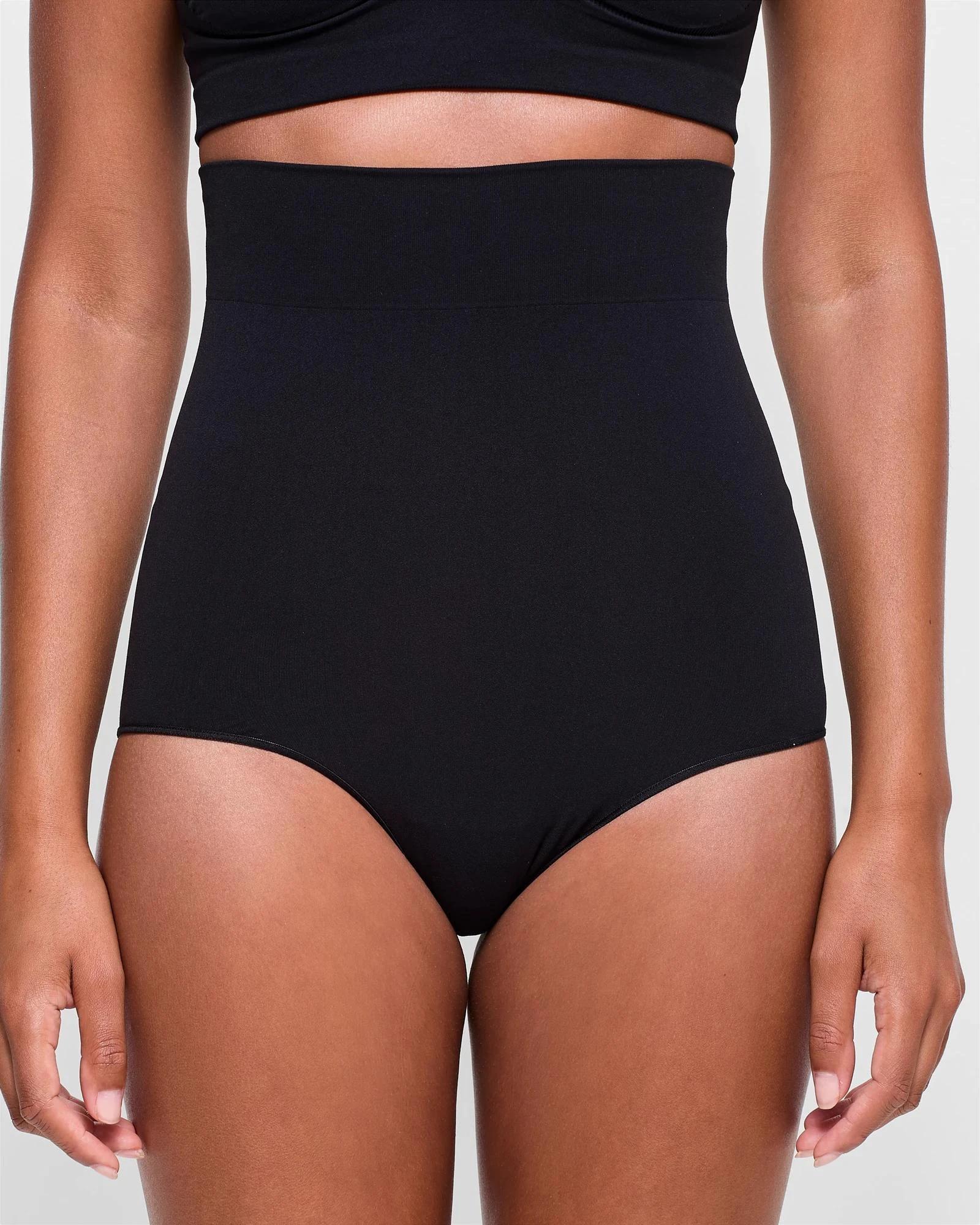 1 Target Woman Seamfree Sculpt High Waisted Full Briefs BLACK, 1 of 5