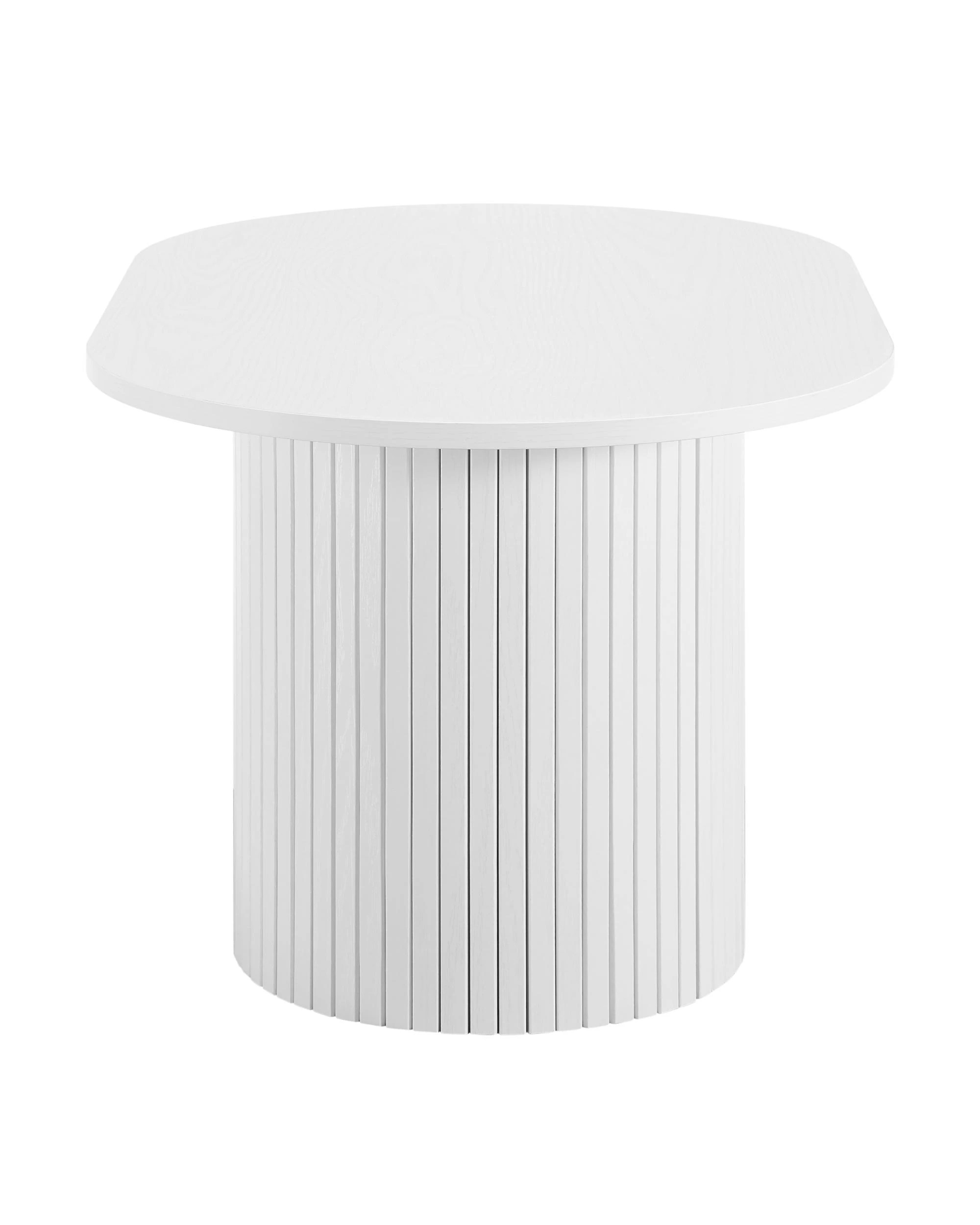4 Kodu Coffee Table Oval 80cm - White, 4 of 7