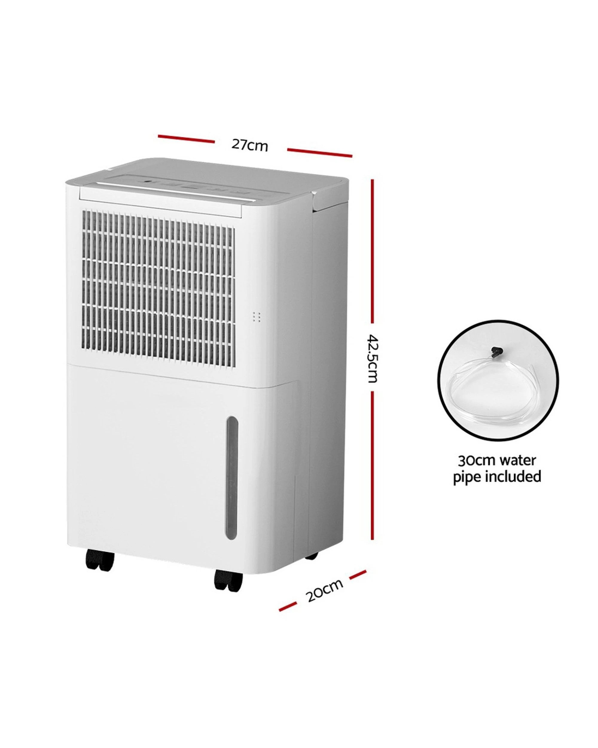 2 Devanti Dehumidifier 12L Air Purifier - White, 2 of 6