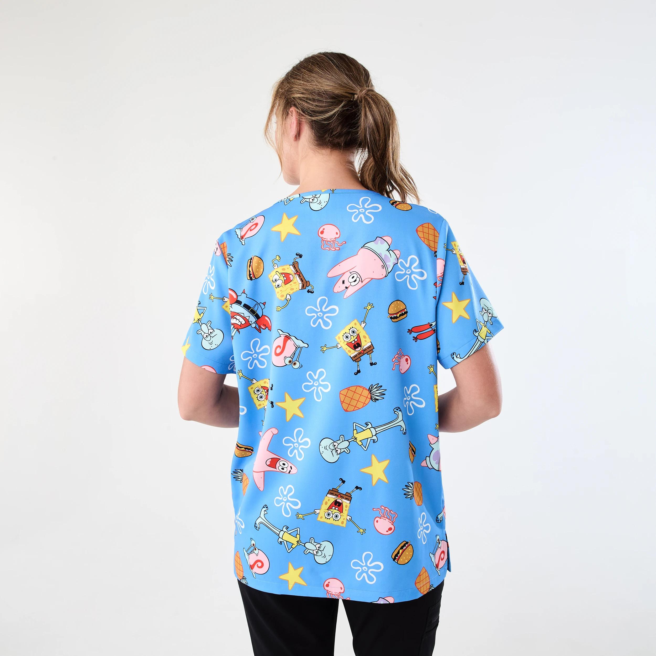 3 Workwear SpongeBob License Scrub Top Spongebob, 3 of 8
