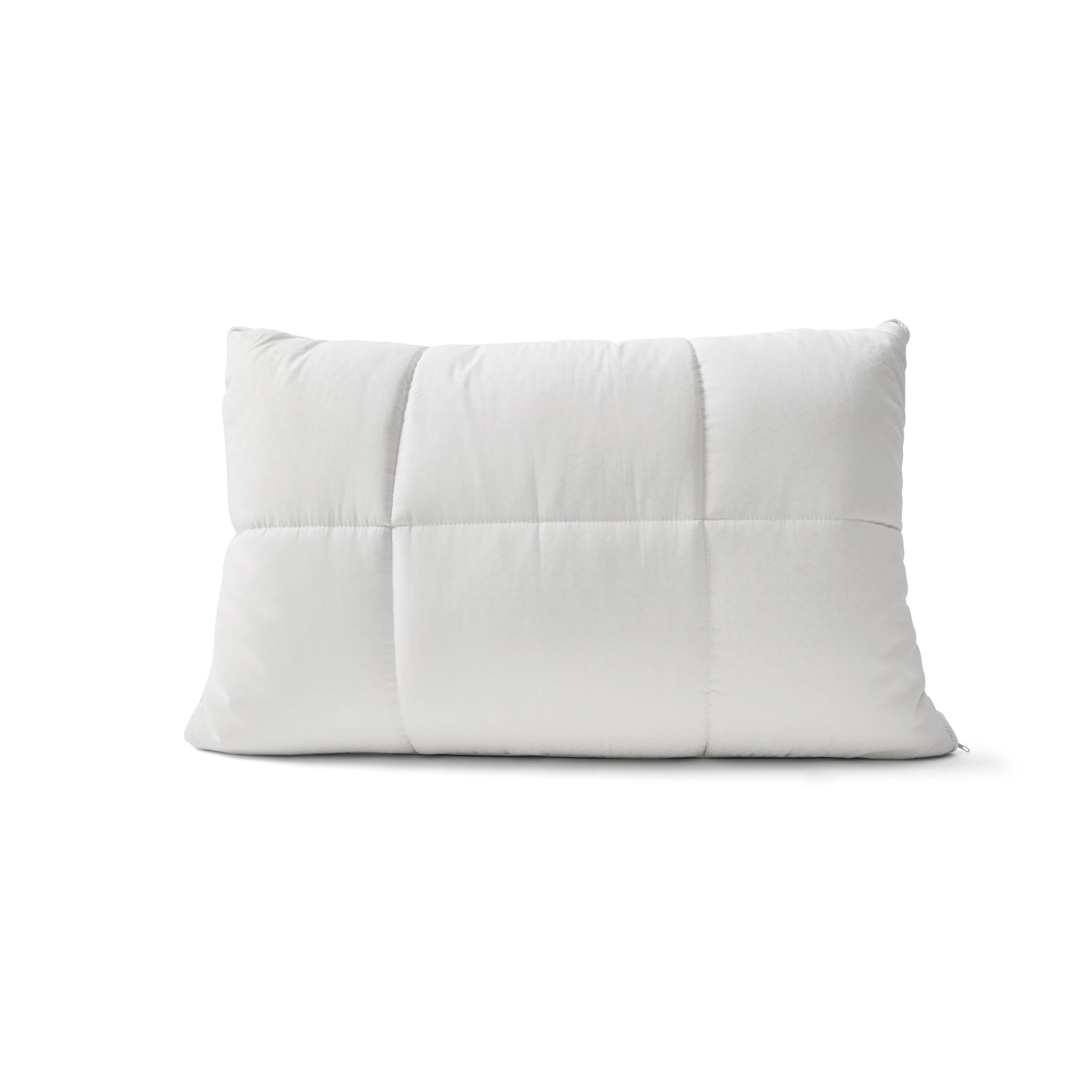 2 Adjustable Memory Foam Cooling Pillow - High Profile, White, 2 of 9