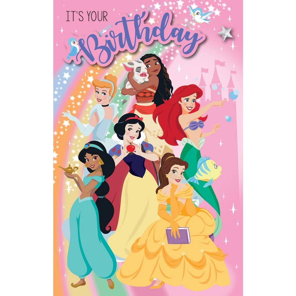 1 Premium Birthday Card Princess, 1 of 1