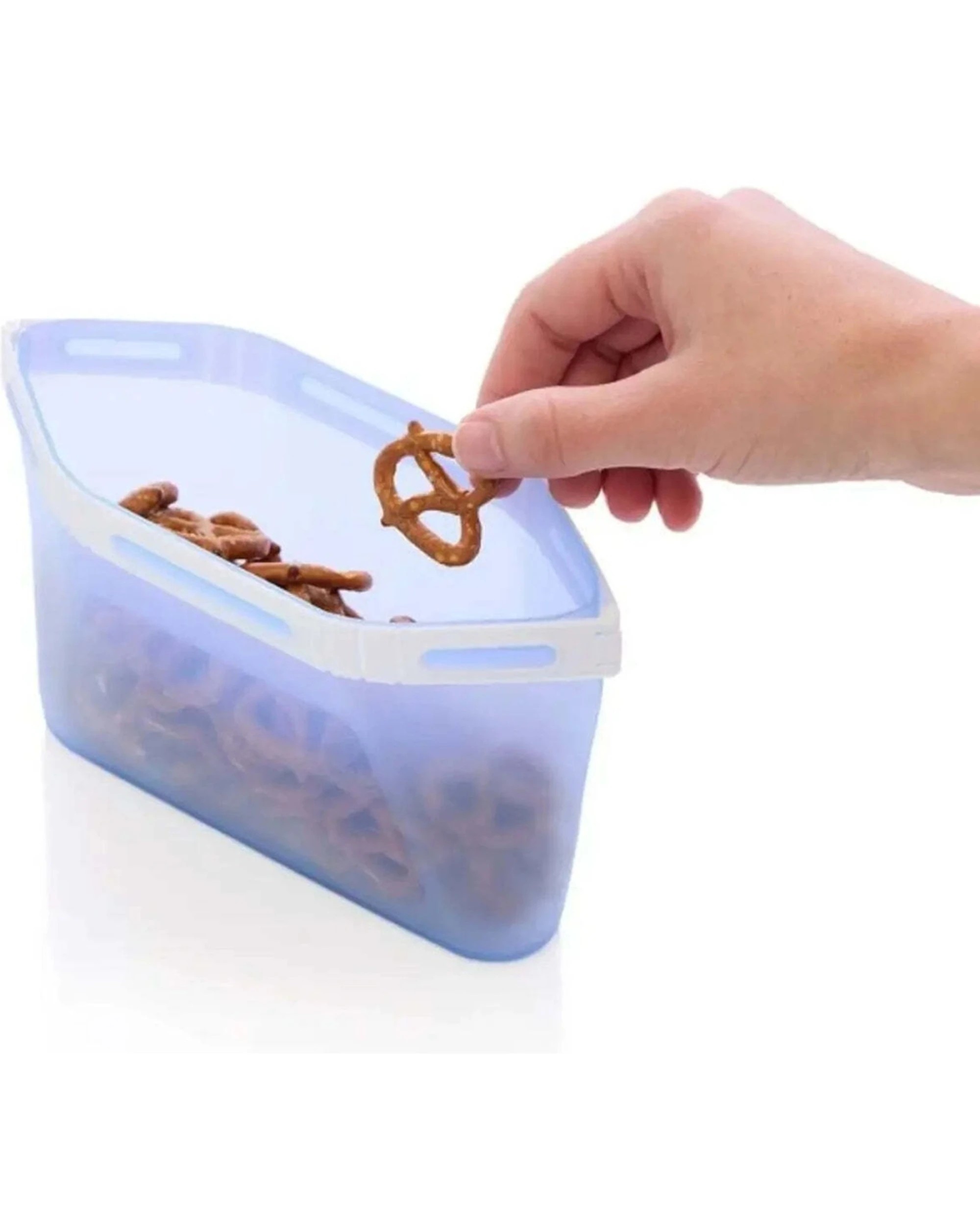 3 Humangear GoPouch Small Silicone Food Storage Pouch Leakproof - Blue, 3 of 3