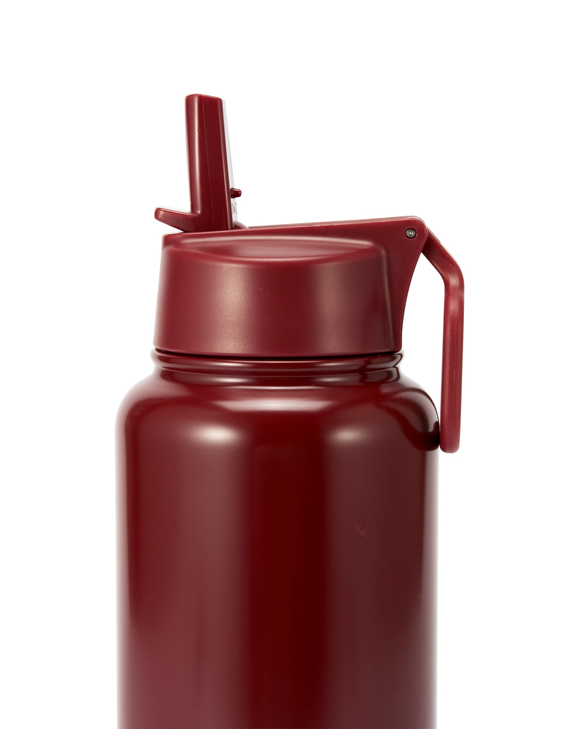2 960ml Burgundy Double Wall Insulated Cylinder Drink Bottle, 2 of 5