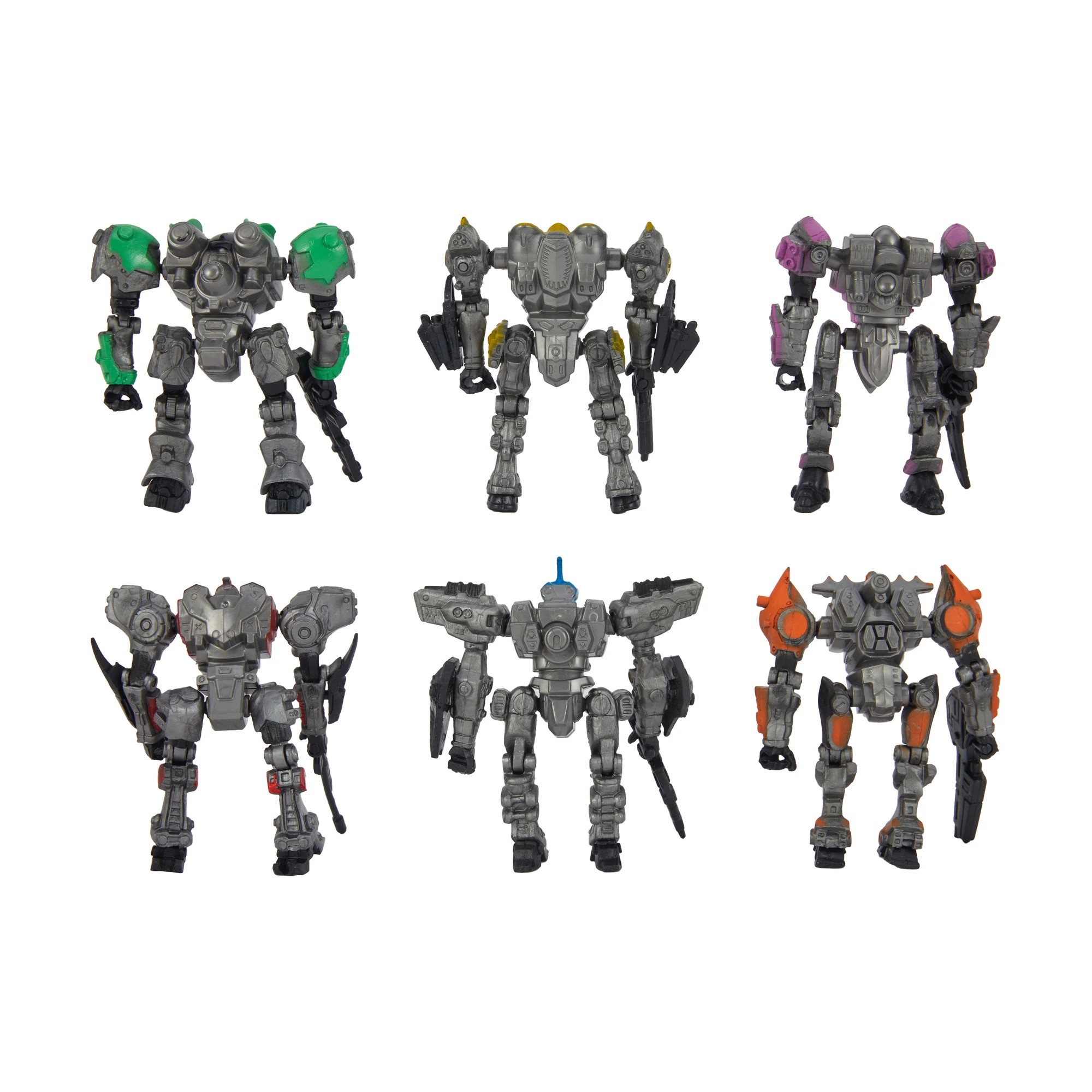 6 3 Pack Mech Warriors Action Figures - Assorted, 6 of 8