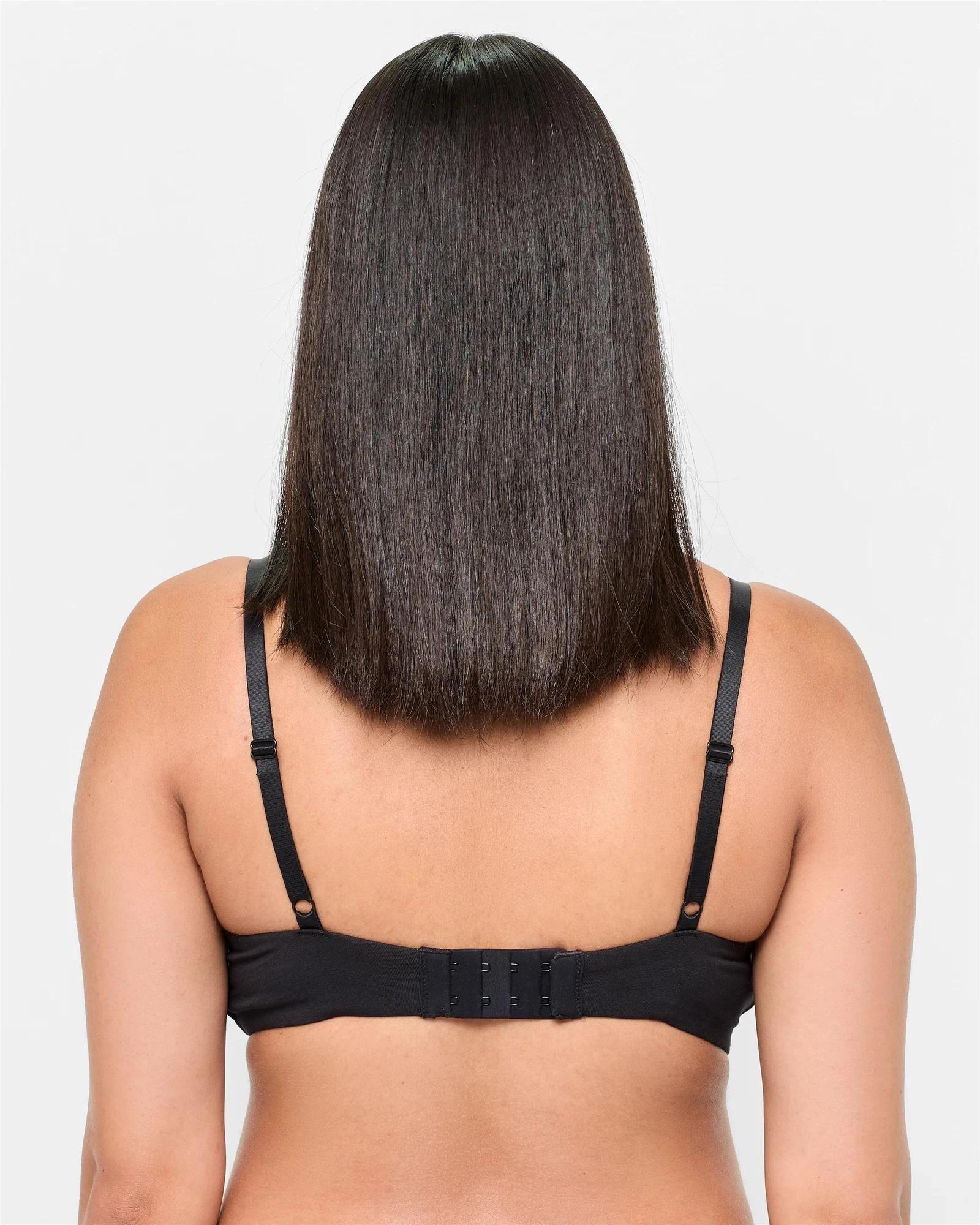 4 Target Maternity Organic Cotton 2 Pack Wirefree T-Shirt Bras BLACK/BARE BEAUTY, 4 of 5