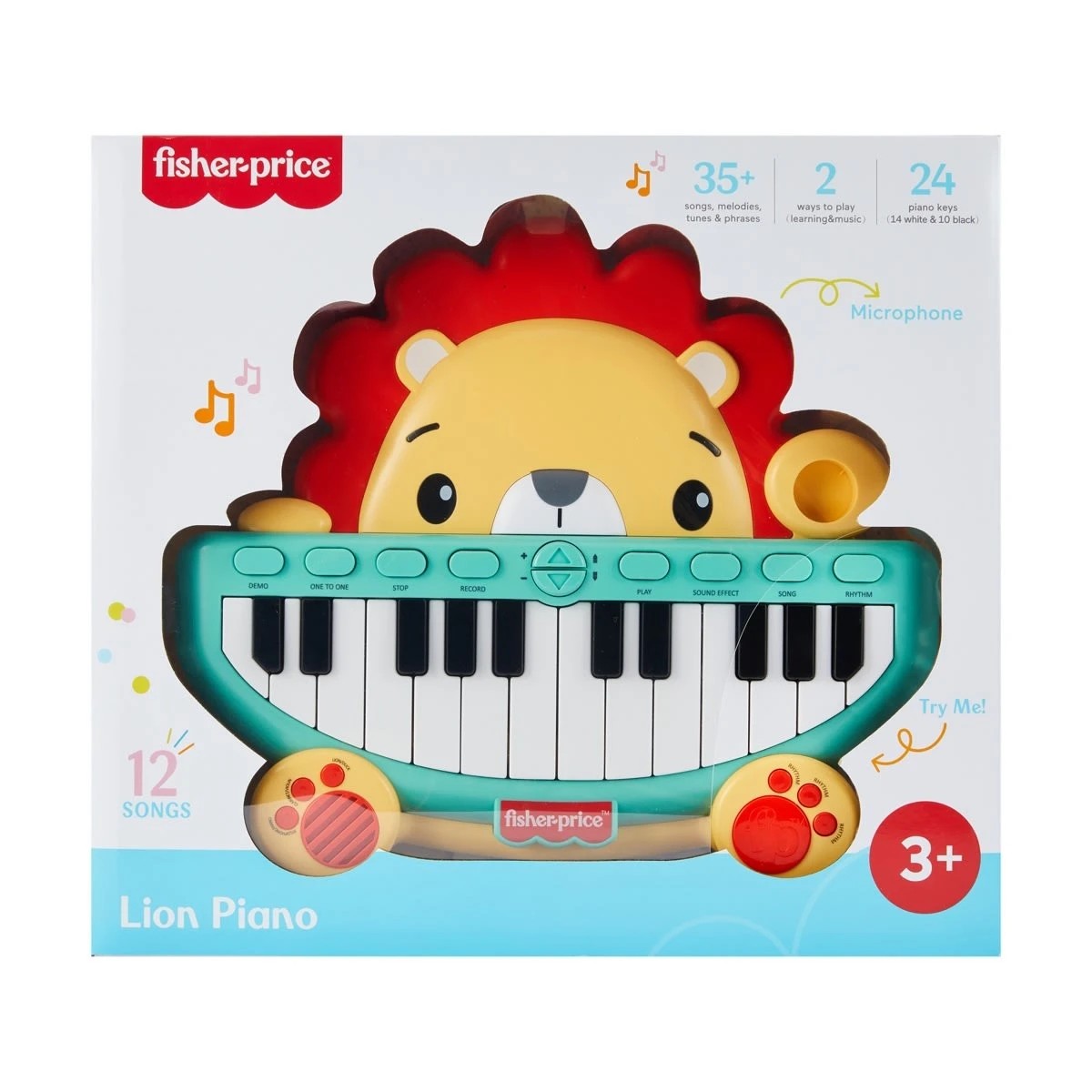 1 Fisher-Price Lion Piano, 1 of 9