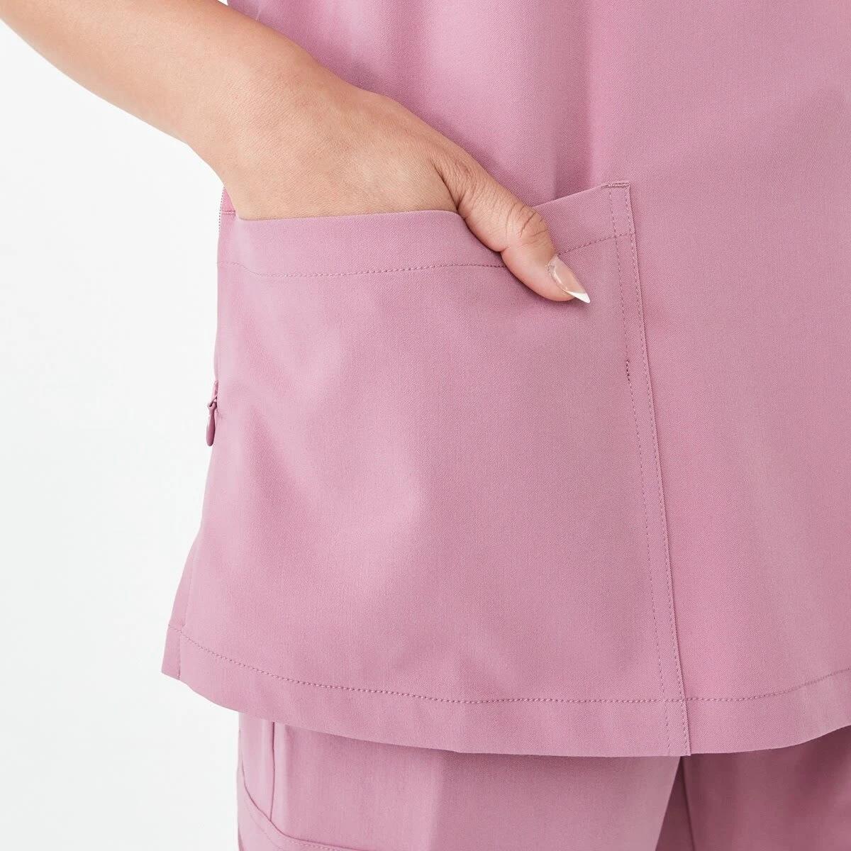 5 Work Short Sleeve Scrub Top Pnk Rose, 5 of 8