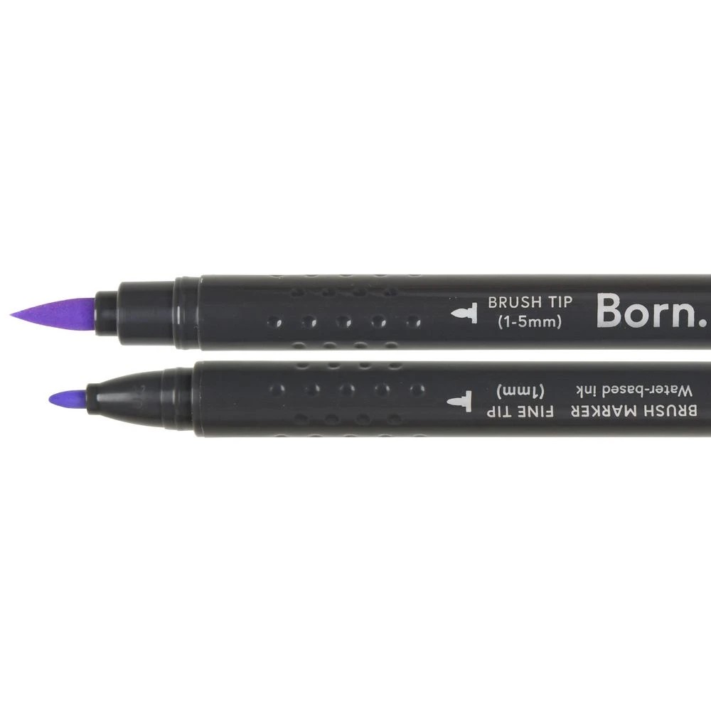 2 Born Professional Brush Dual-Tip Marker Violet Tint 623, 2 of 4