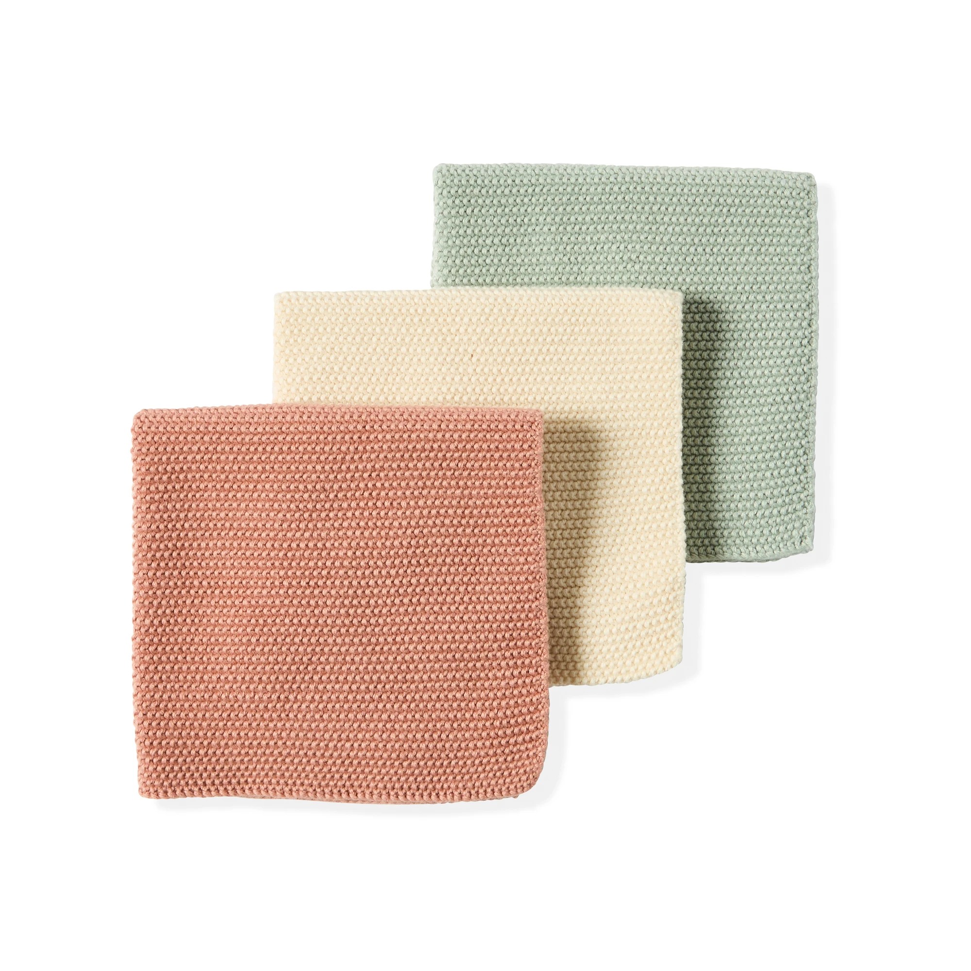 1 Pack of 3 Knitted Dish Cloths, 1 of 5