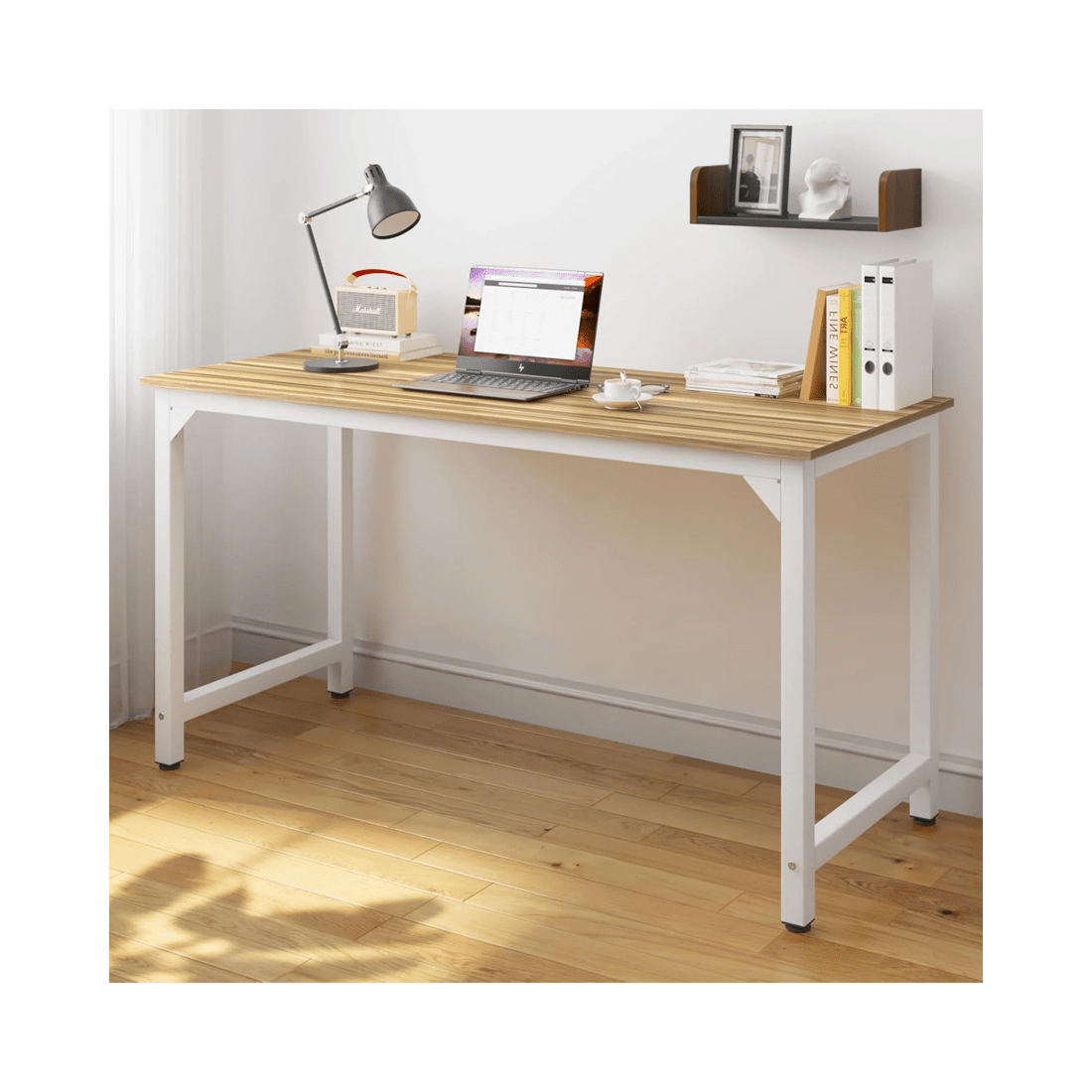 8 Advwin 120cm Computer Desk Home Office Table Wooden Workstation, 8 of 8