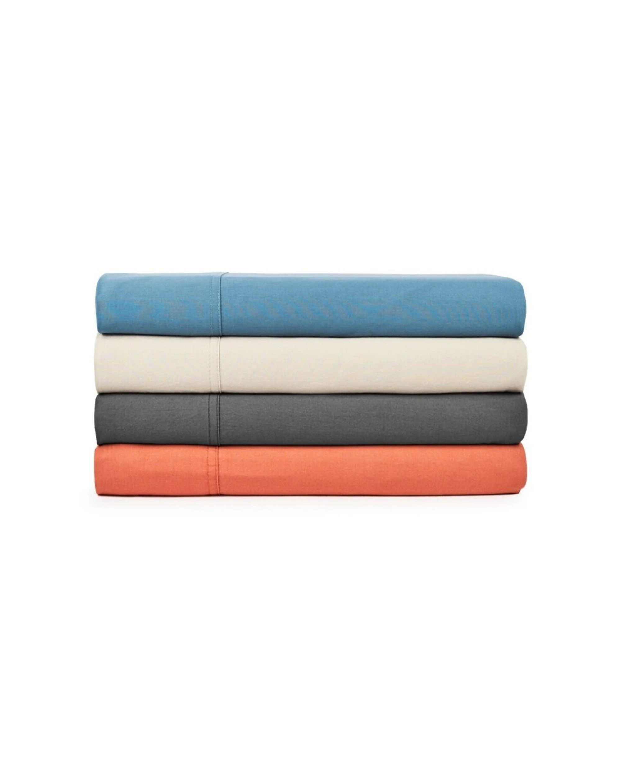 4 Tontine Vintage Wash Bed Bedding Sheet Set Soft Clay - King Bed - Beige, 4 of 4