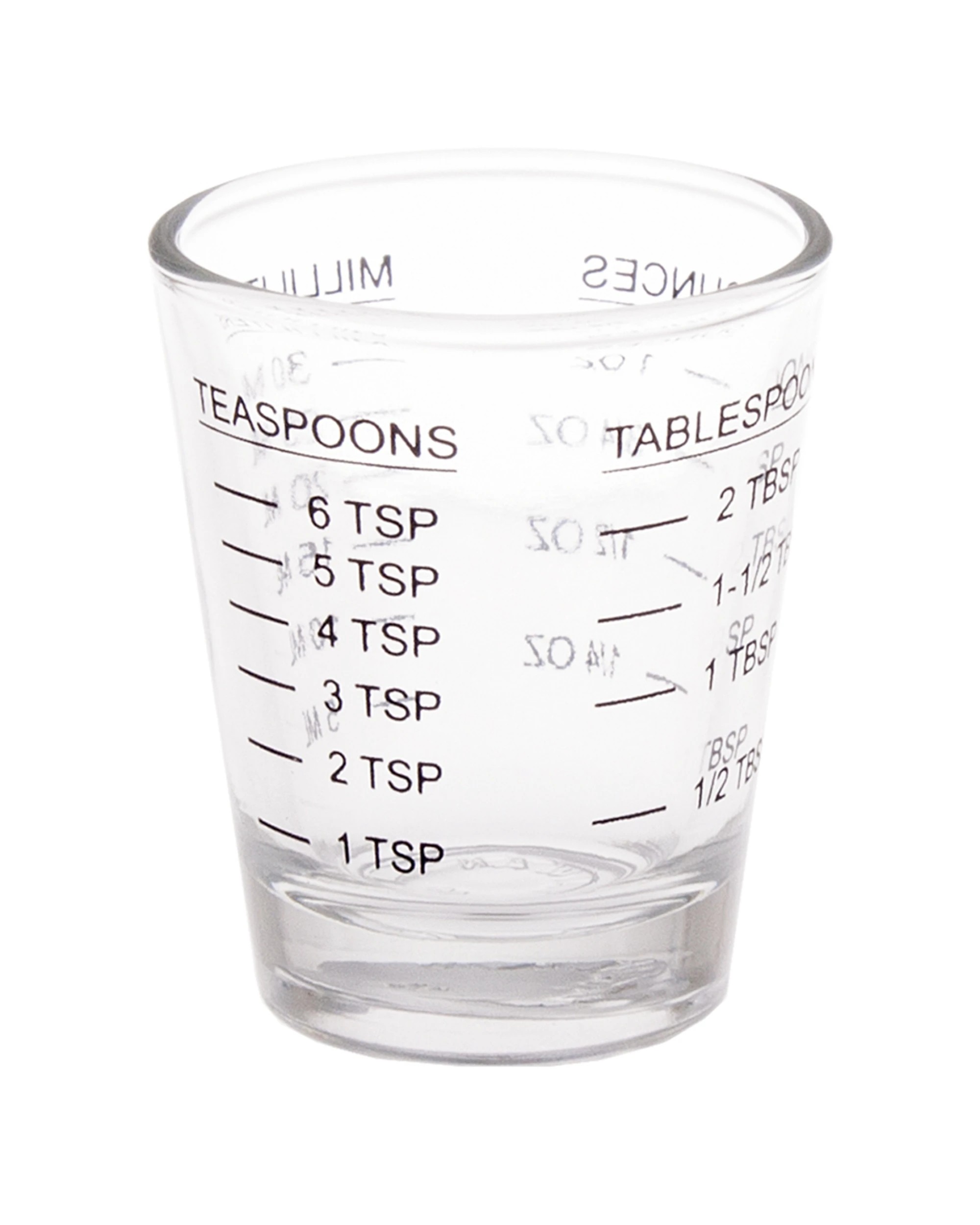 2 Appetito 6PK Multipurpose Measure Glass Home Kitchen Cooking 30ml - Clear, 2 of 5