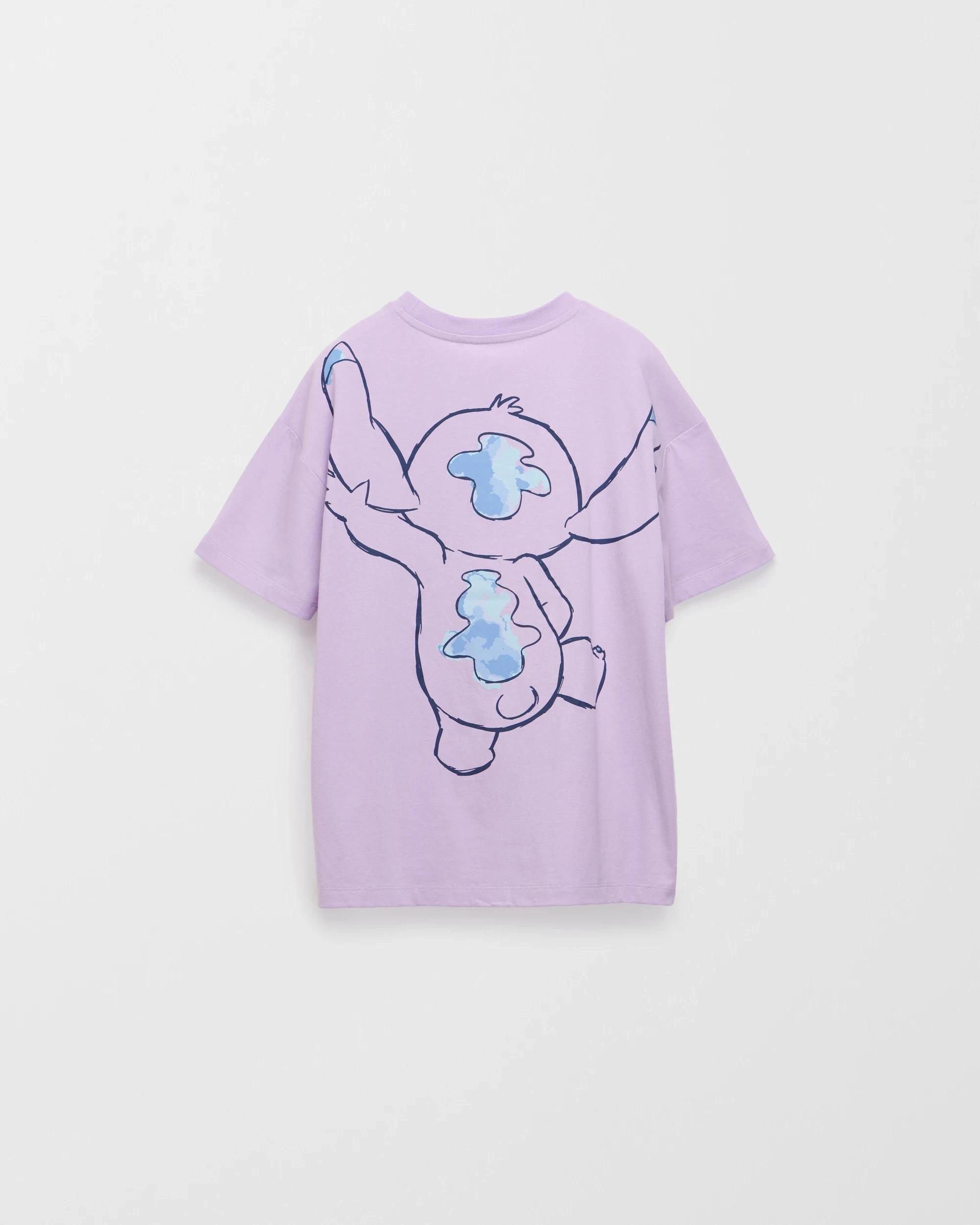 3 Disney Stitch Australian Cotton T-Shirt STITCH LILAC, 3 of 3