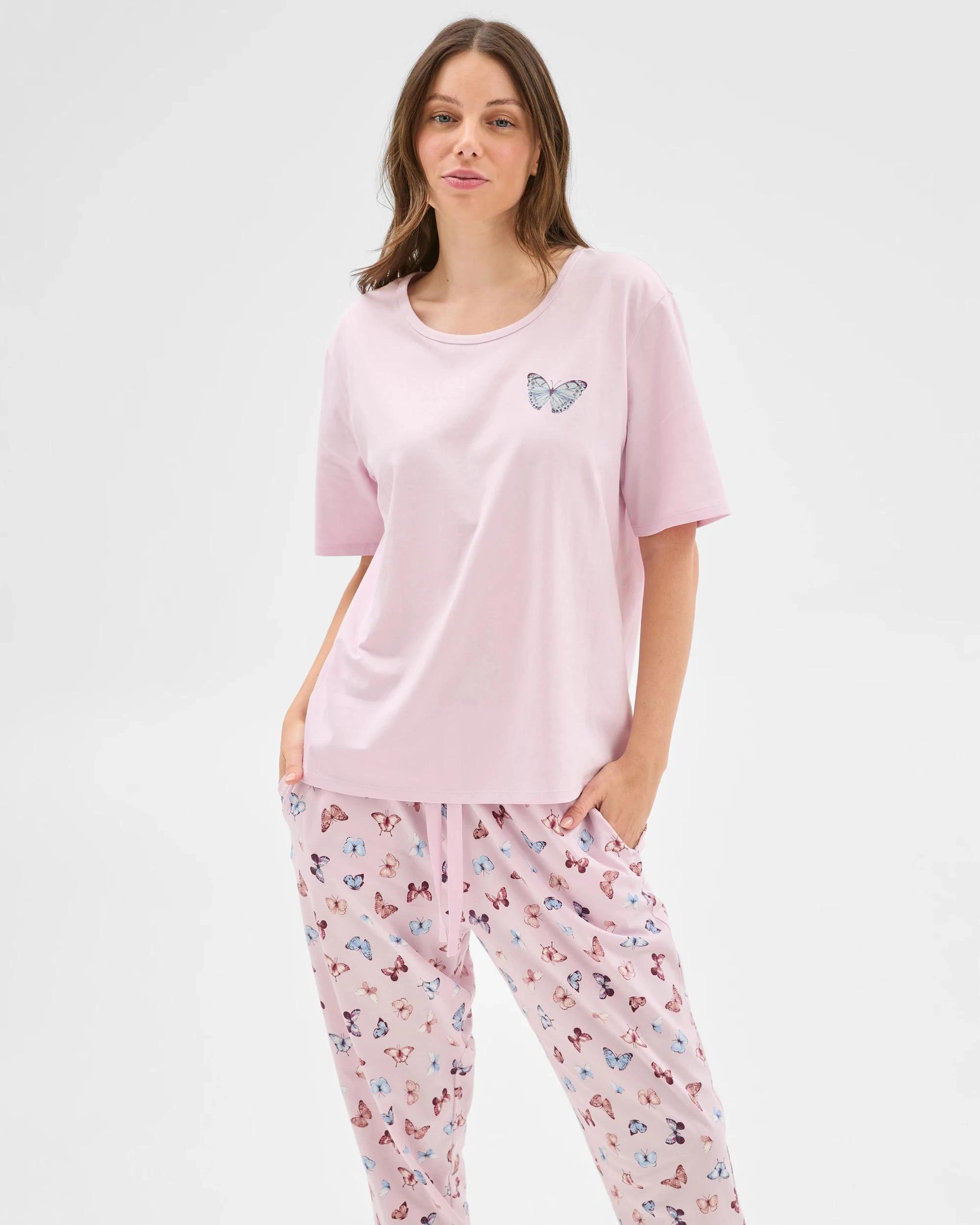 4 Target Woman Australian Cotton Printed Sleep Top BUTTERFLY, 4 of 6