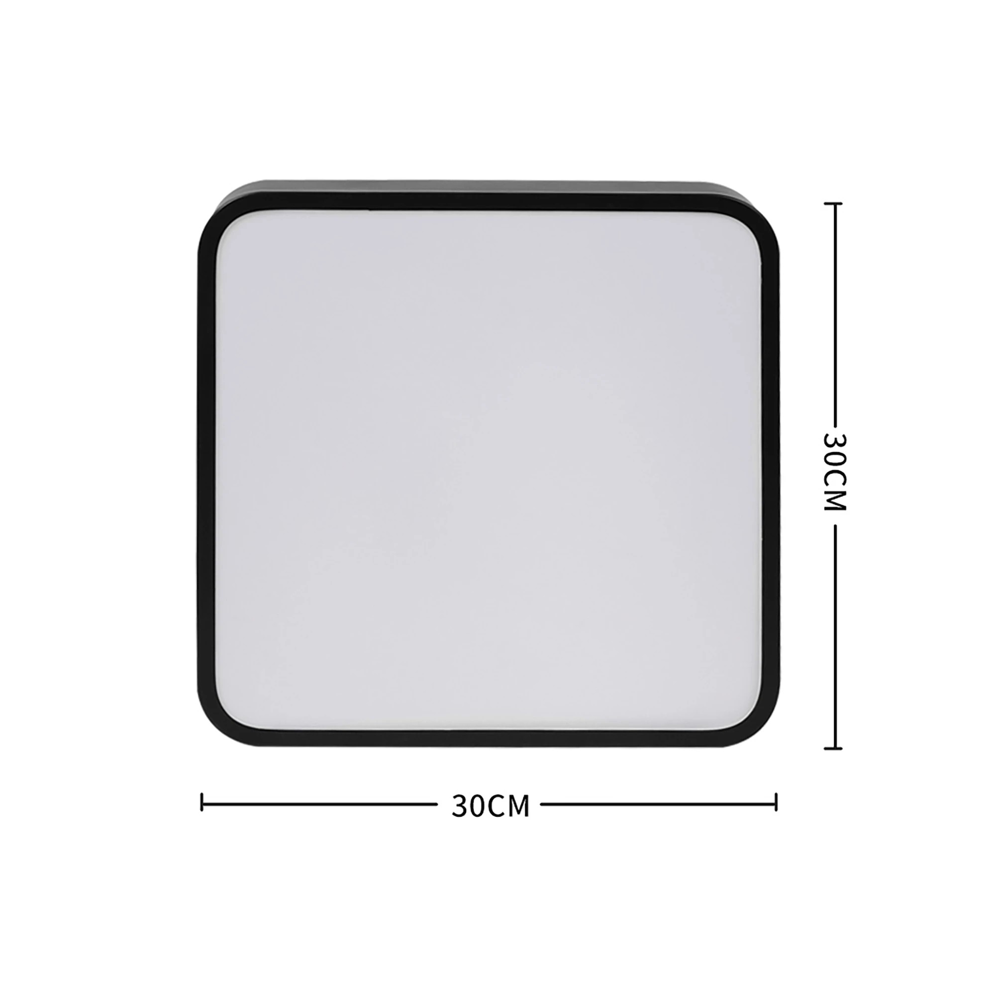 2 Emitto 3-Colour Ultra-Thin 5cm LED Ceiling Light Modern Surface Mount 36W - Black, 2 of 5