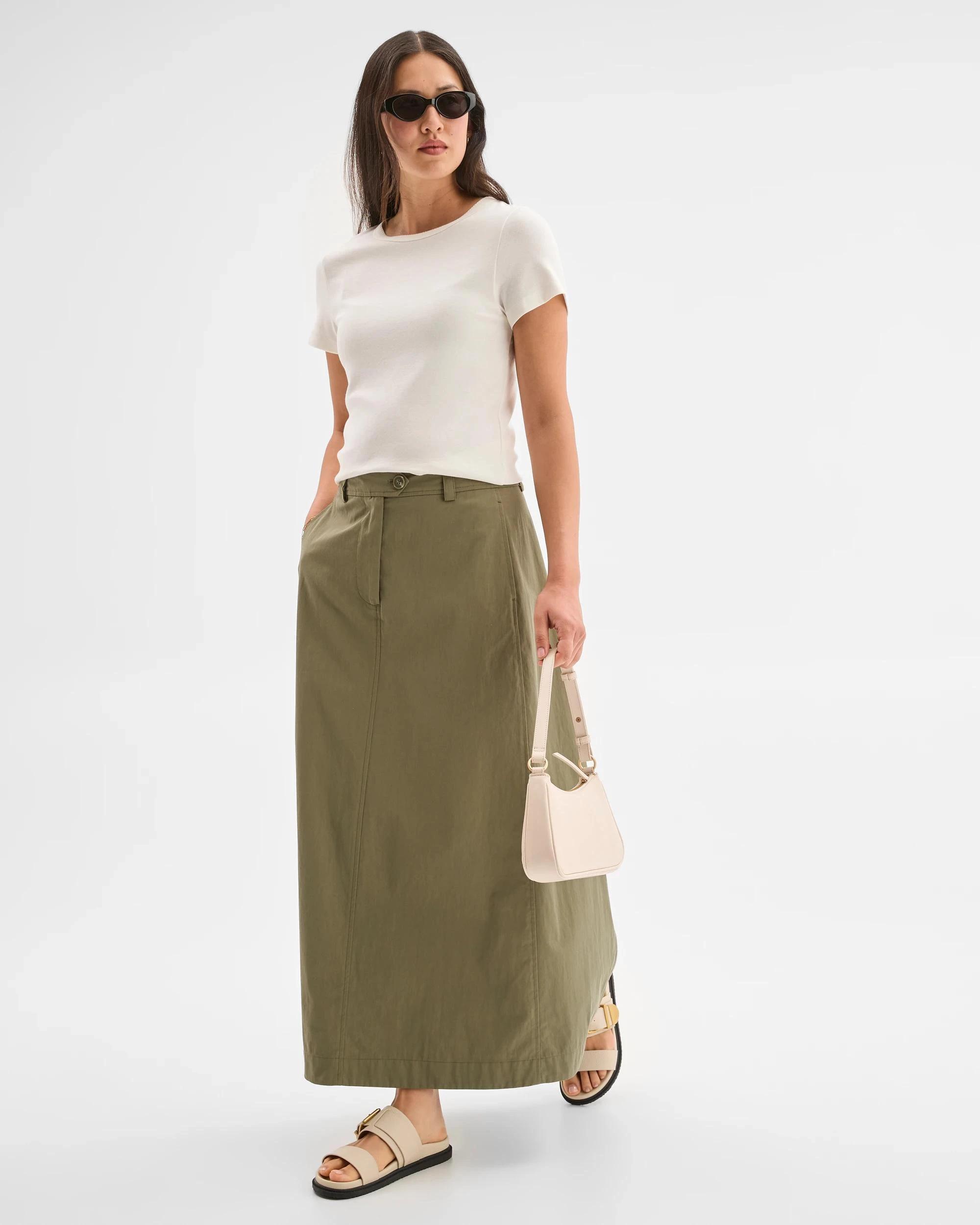 2 Target Woman Short Sleeve Picot Trim T-Shirt CLOUD DANCER, 2 of 5