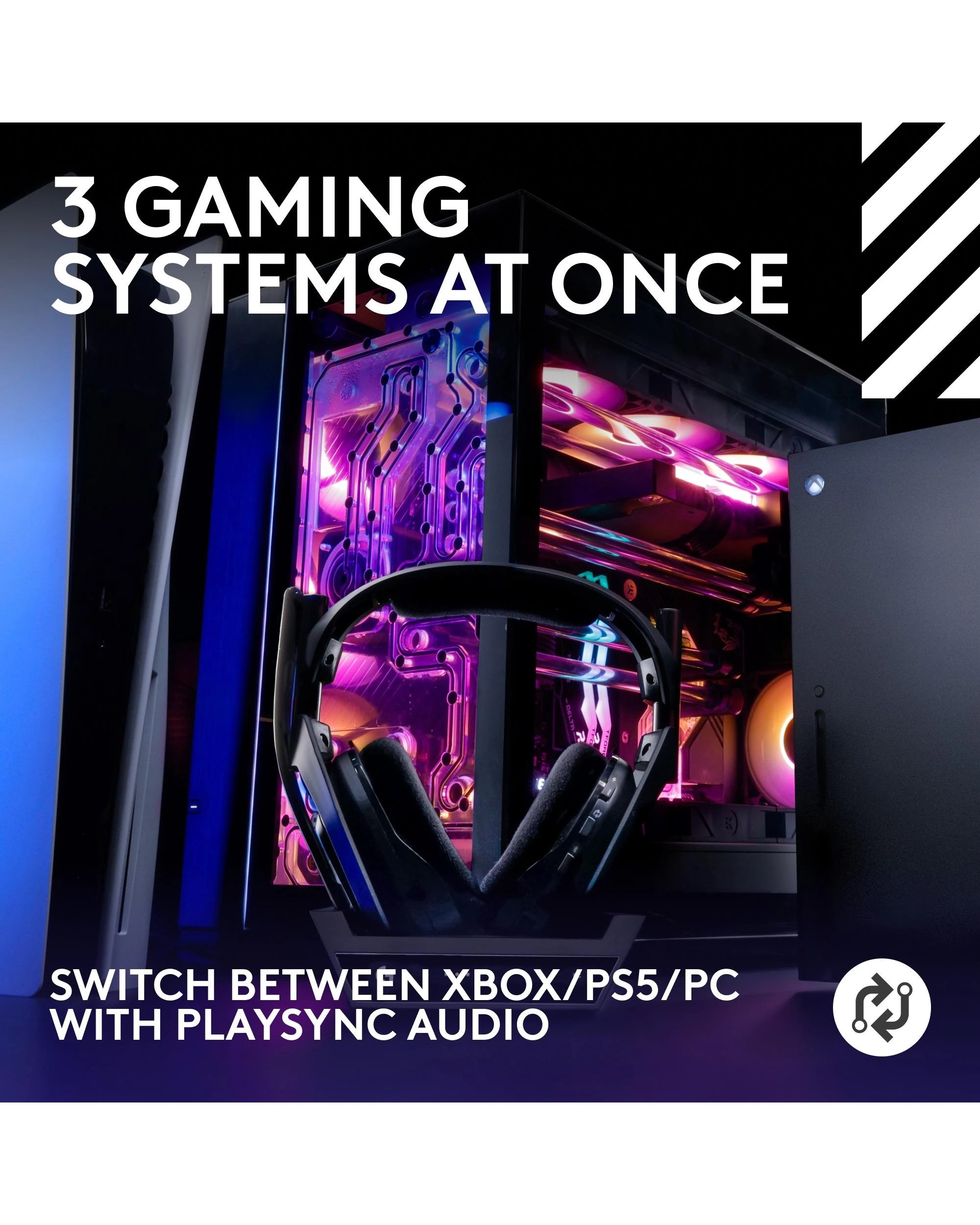 3 Logitech G Astro A50 LIGHTSPEED Wireless Gaming Headset + Base Station - Black, 3 of 10