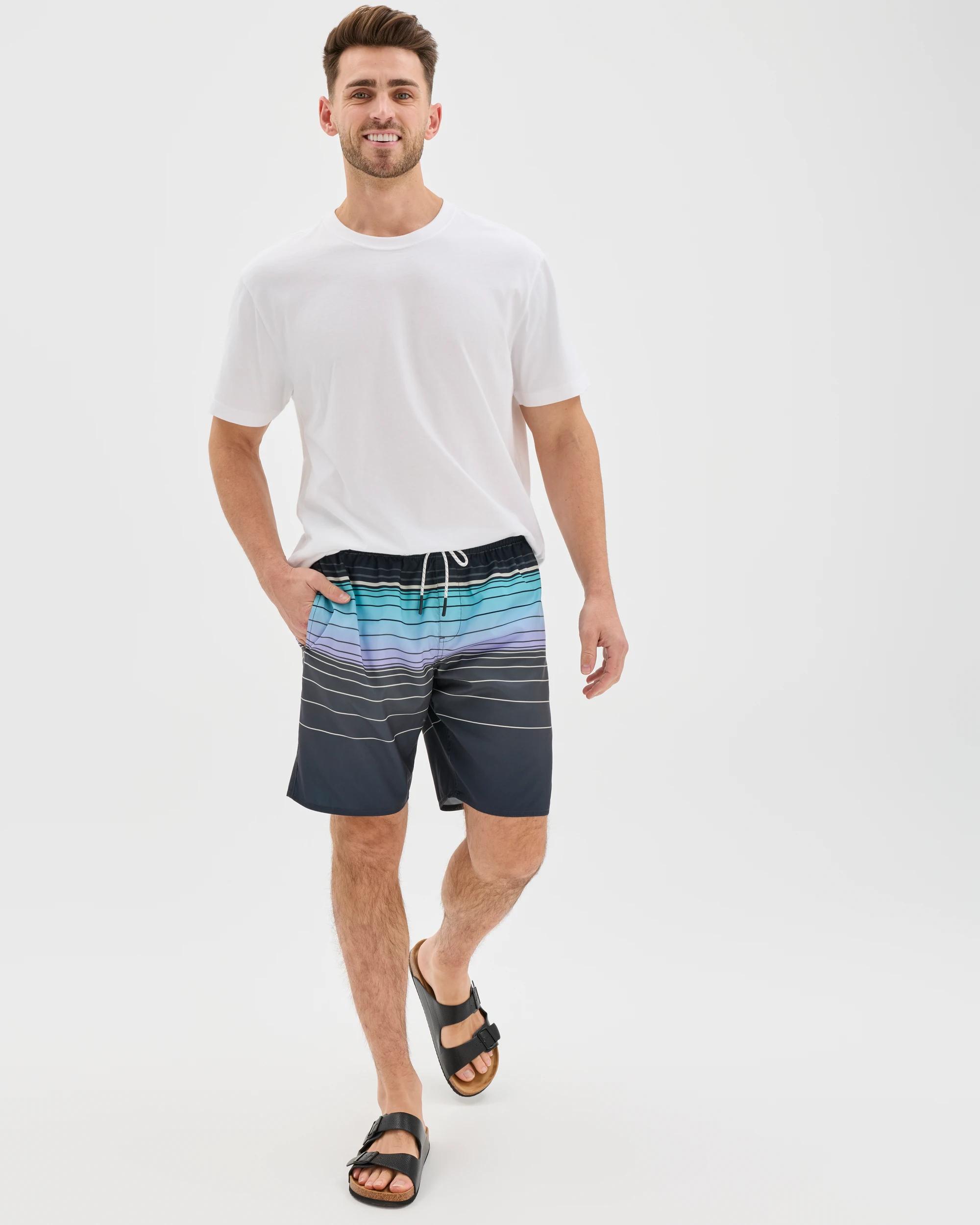 3 Target Man Panelled Swim Boardshorts AQUA, 3 of 7