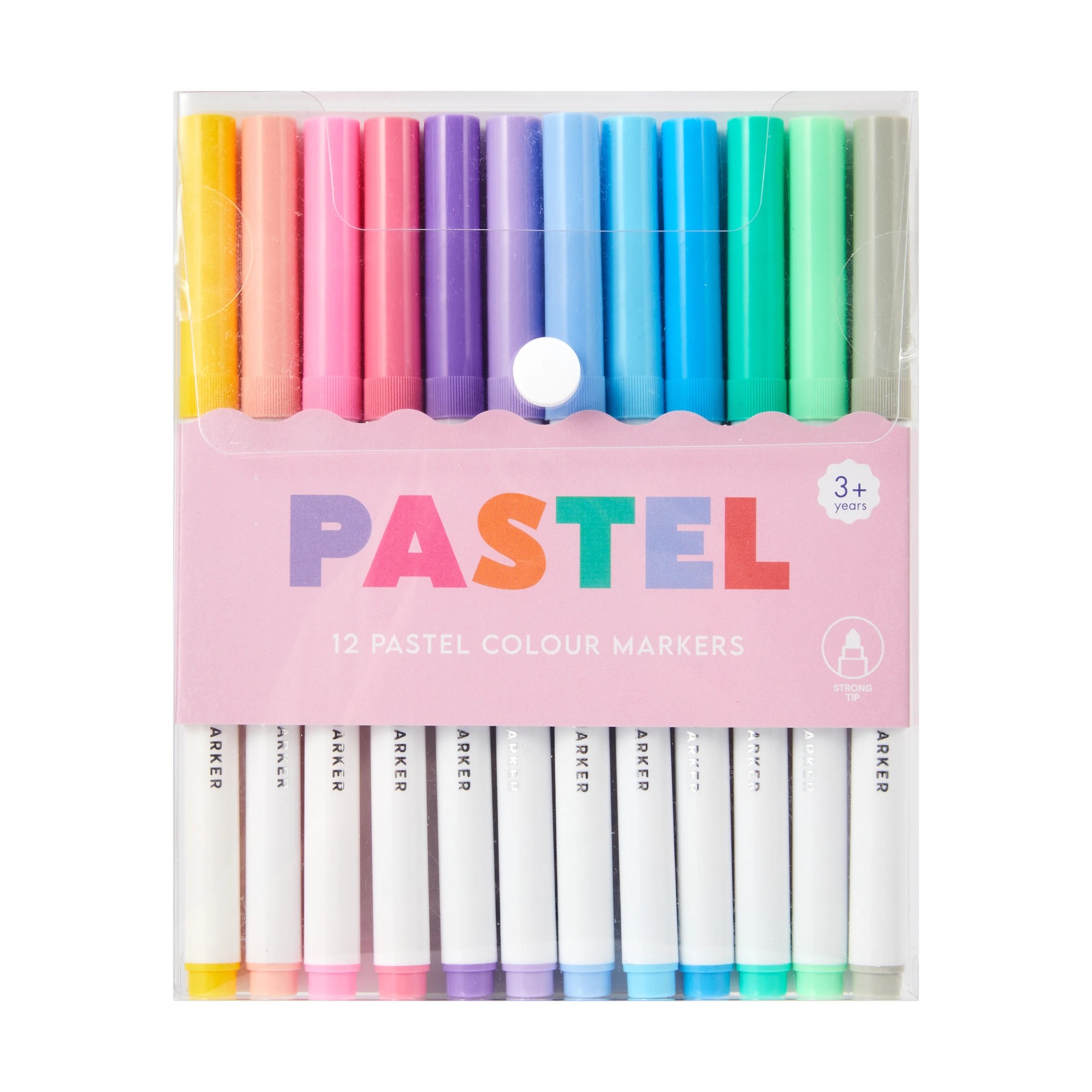1 12 Pack Pastel Colour Markers, 1 of 3