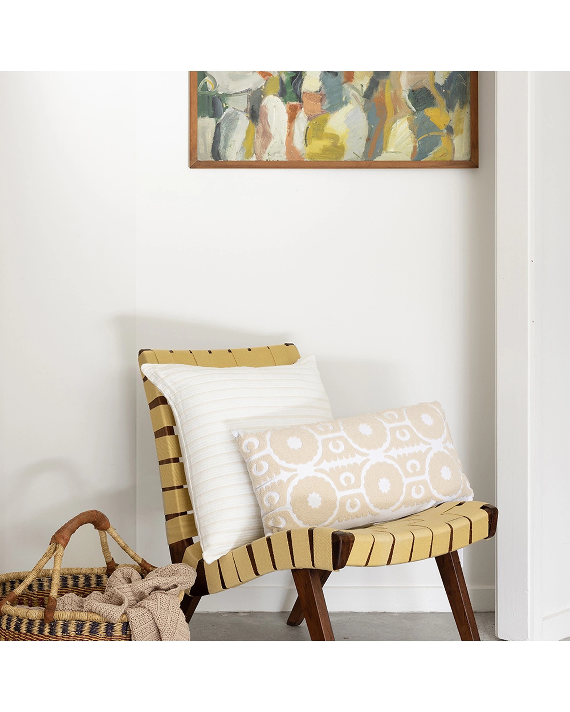 2 Bambury Home Decor Decorative Philippa Rectangle Cushion Pebble - Beige, 2 of 4