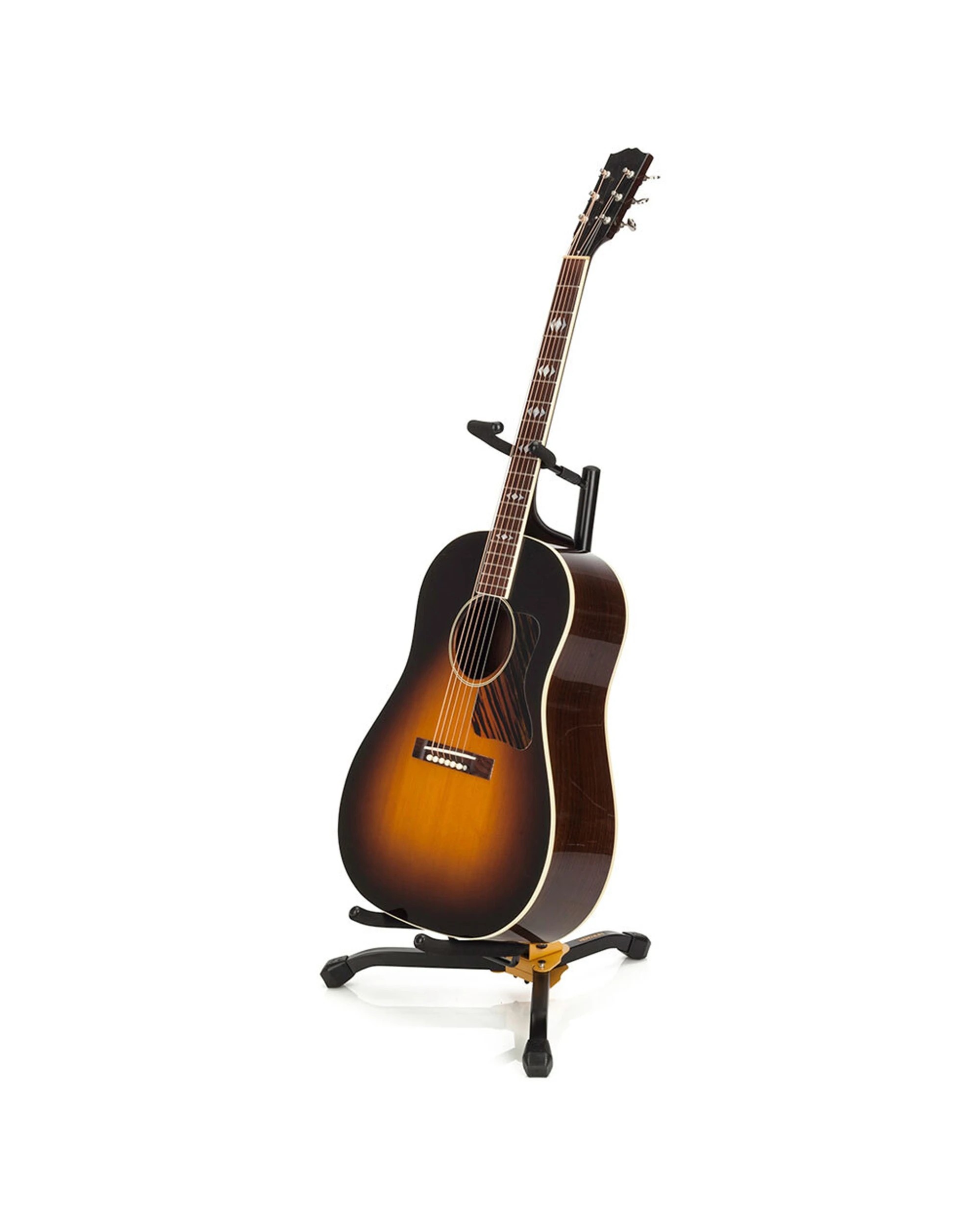 3 Hercules Shoksafe Electric Bass & Acoustic Guitar Stand Holder Folding Rack - Black, 3 of 5