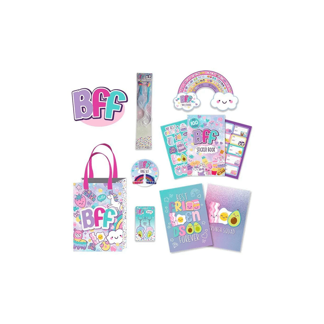 2 Bff Mini Variety Activity Toy Party Gift Showbag Kids Sharing Tote Bag Great Value Gift
 - Multi, 2 of 6