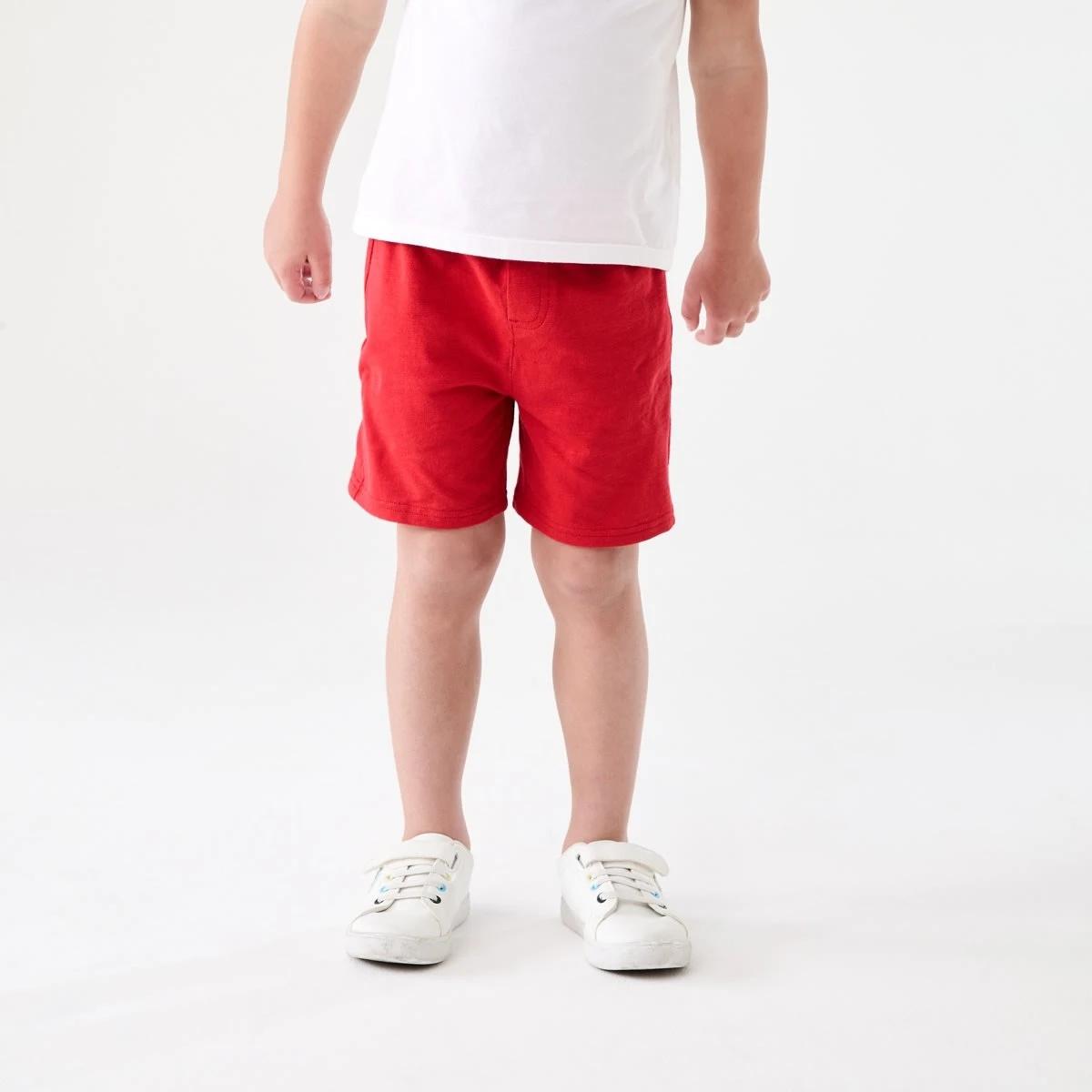 1 Cotton Knit Shorts RUBICONDO RED, 1 of 5