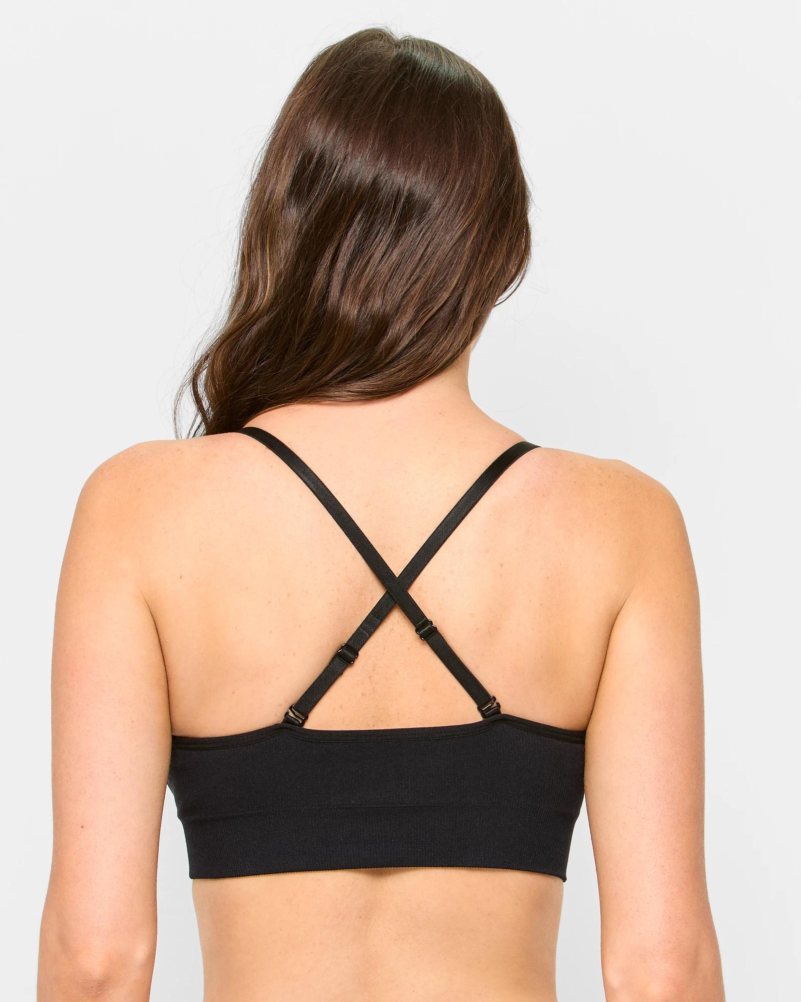 4 Target Low Impact Seamfree Sports Crop Top BLACK, 4 of 4