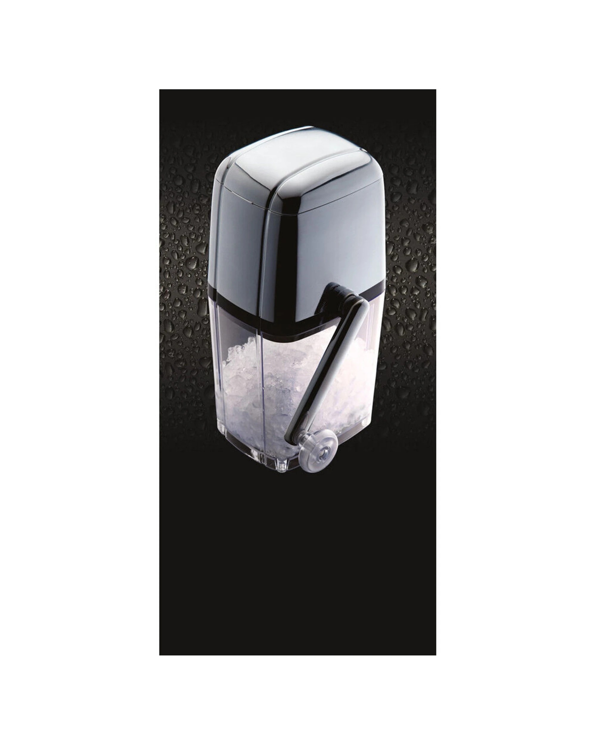 3 Barcraft 28cm Plastic Rotary Action Ice Crusher Shredding Machine - Silver, 3 of 8
