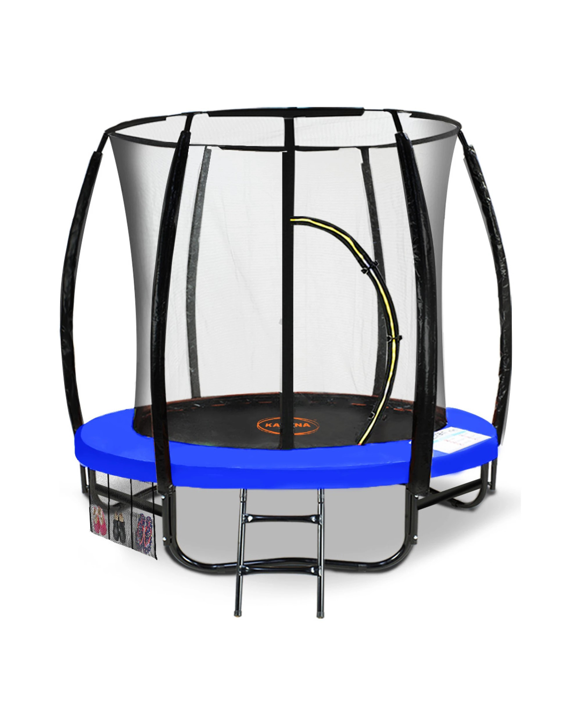 2 Kahuna Trampoline 6 ft with Basketball Set and Roof - Orange, 2 of 8