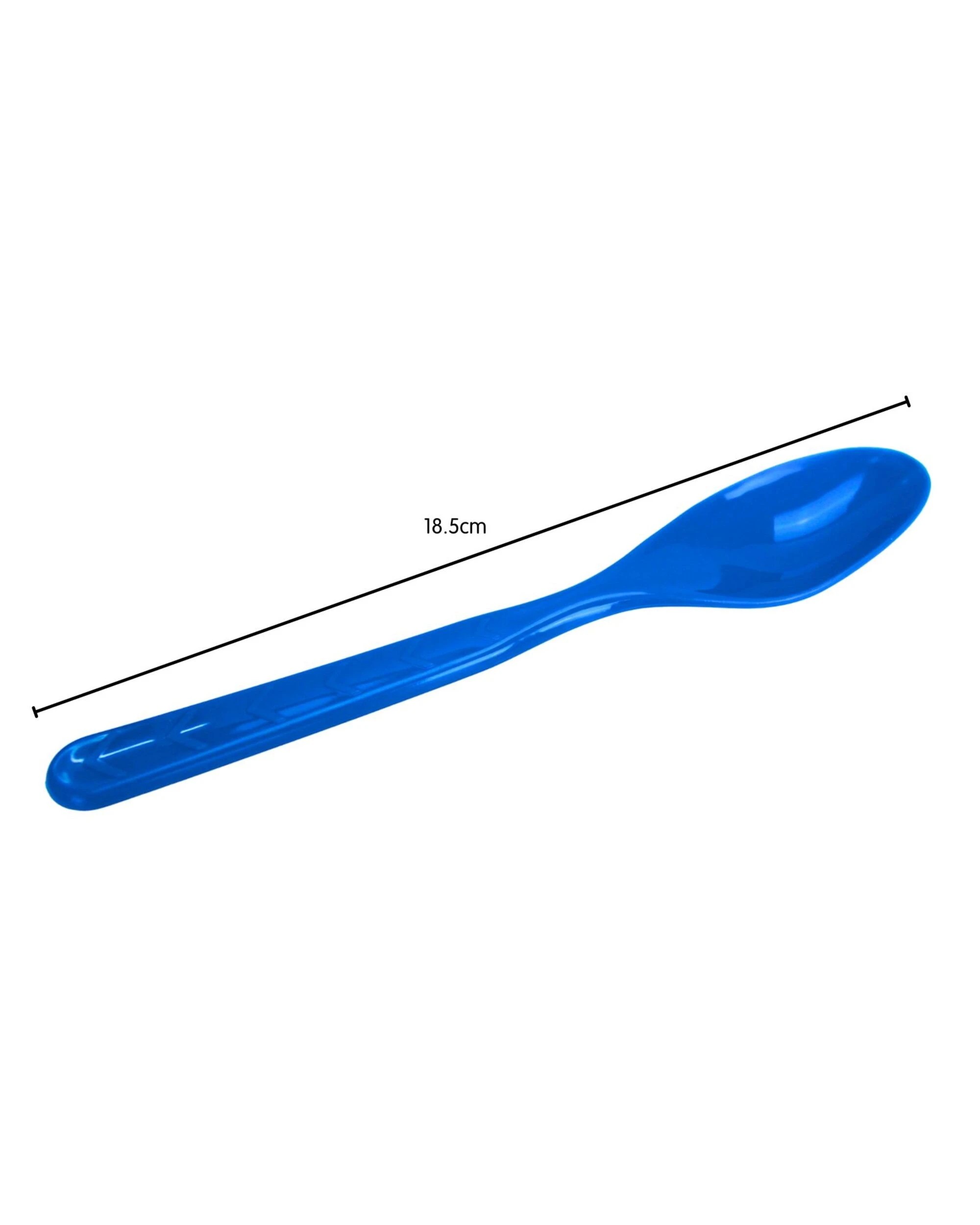 2 Party Maker Dark Blue Reusable Plastic Spoons Pack of 18 - Blue, 2 of 4