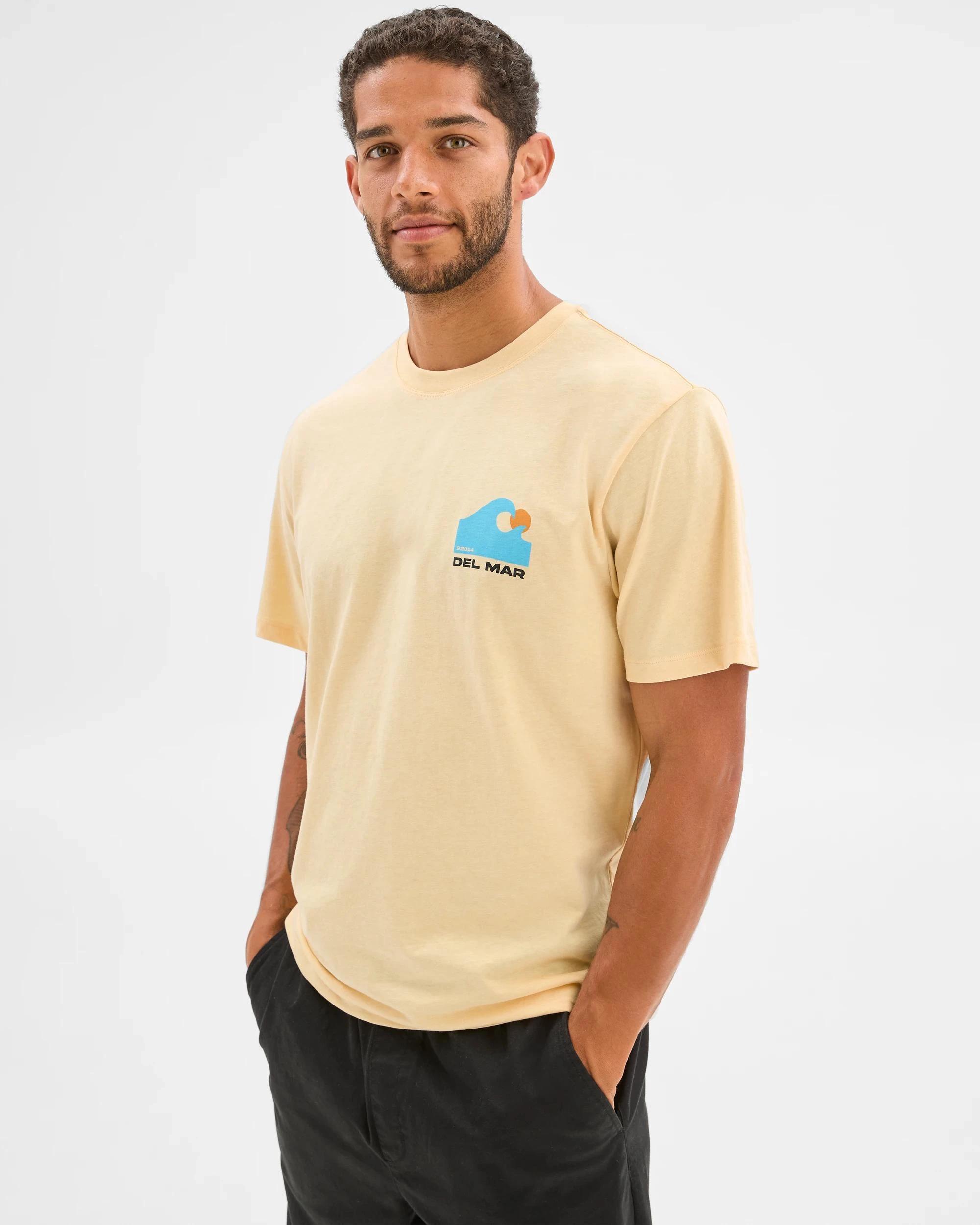 2 Target Australian Cotton Blend Wave Print T-Shirt YELLOW MARLE, 2 of 6