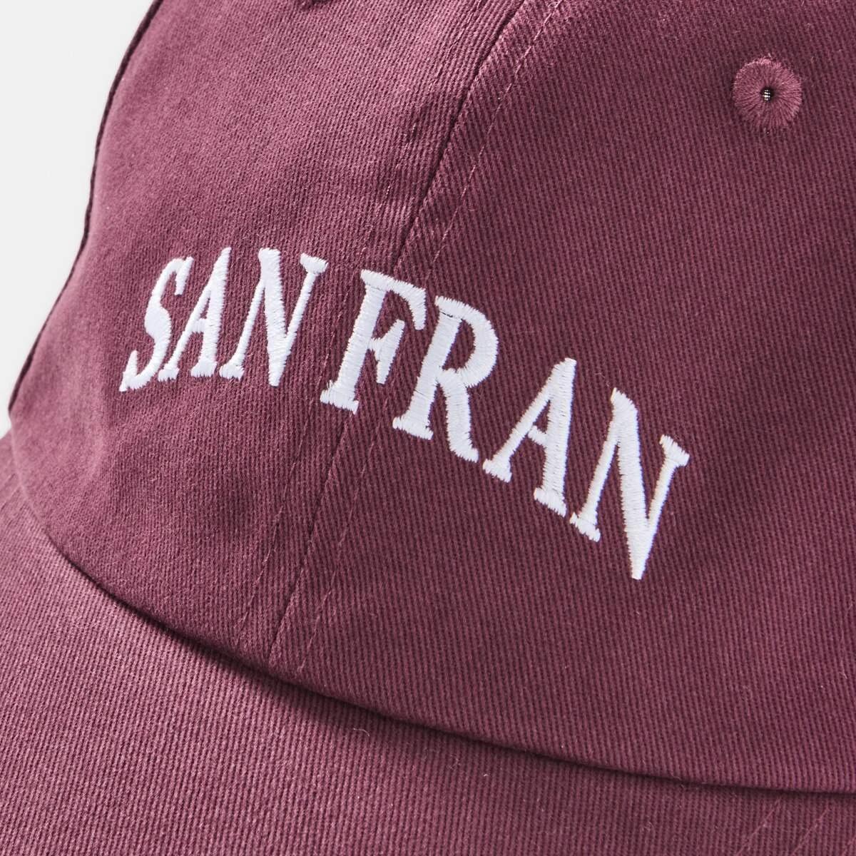 3 Slogan Cap SAN FRAN WARM MULBERRY, 3 of 7
