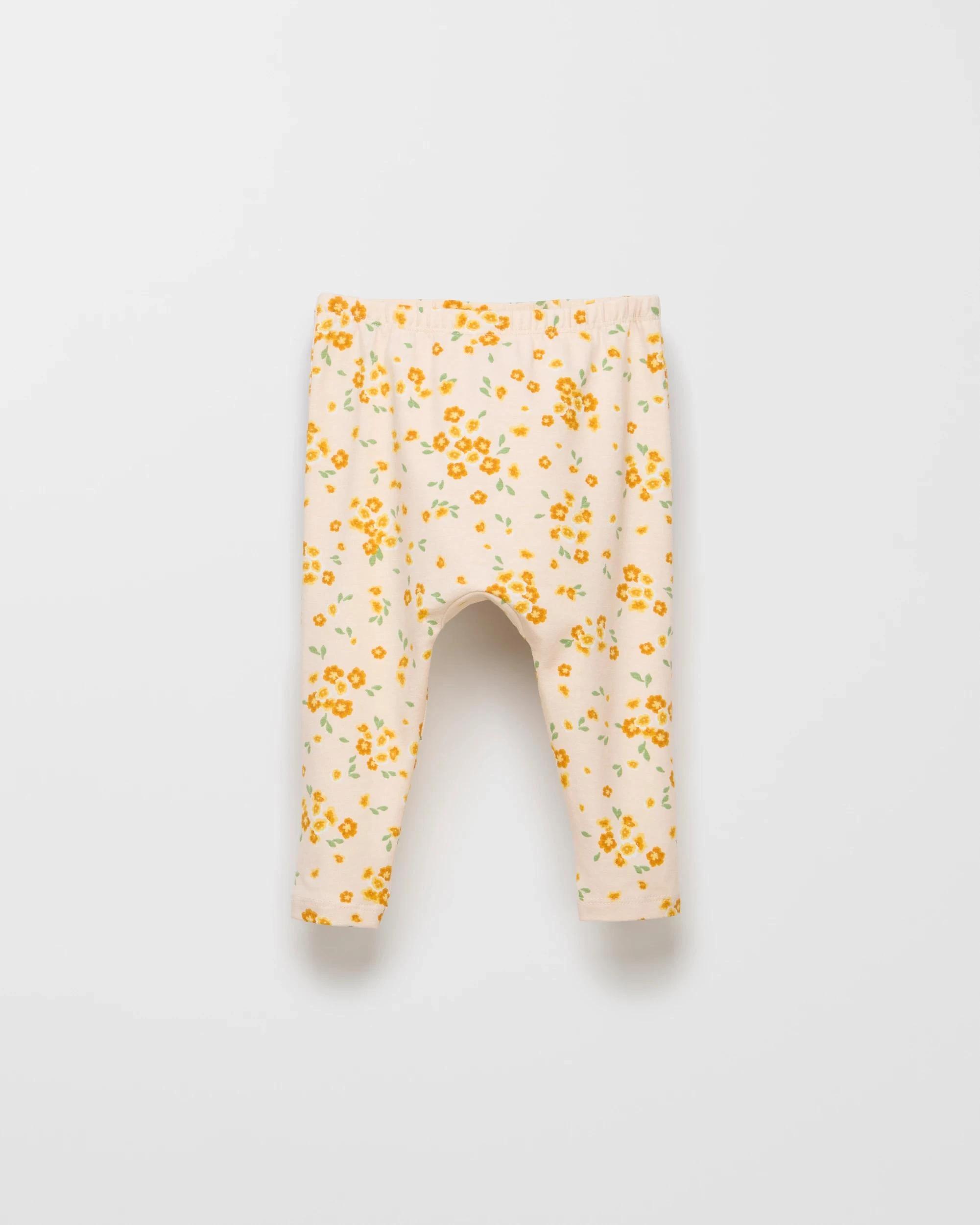 1 Target Baby Organic Cotton Print Leggings VINTAGE FLORAL, 1 of 2