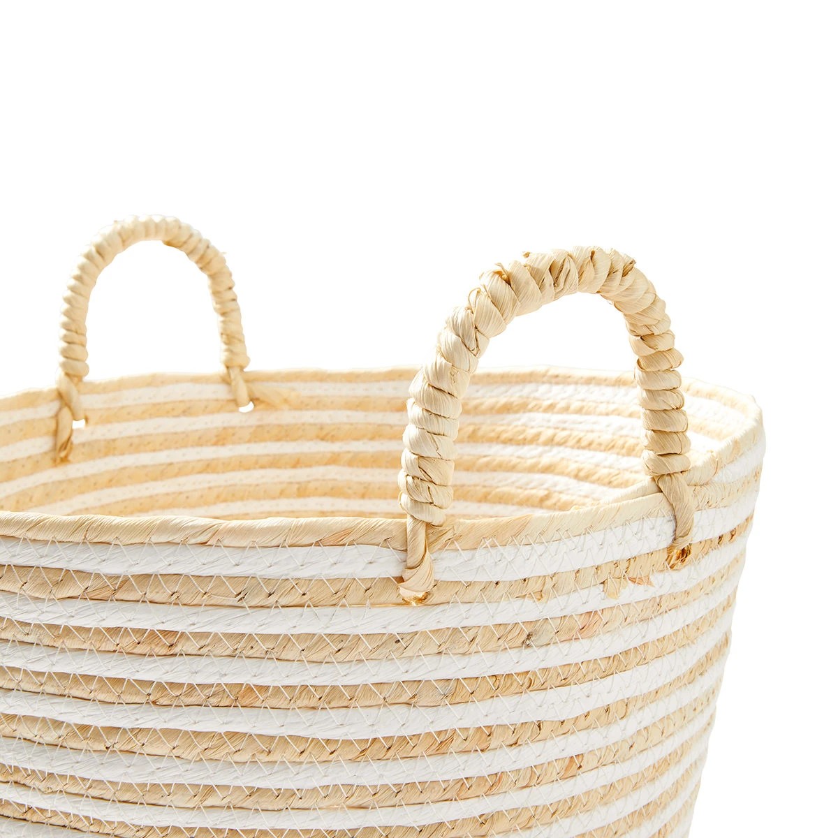 6 Stripe Basket - Natural, 6 of 9
