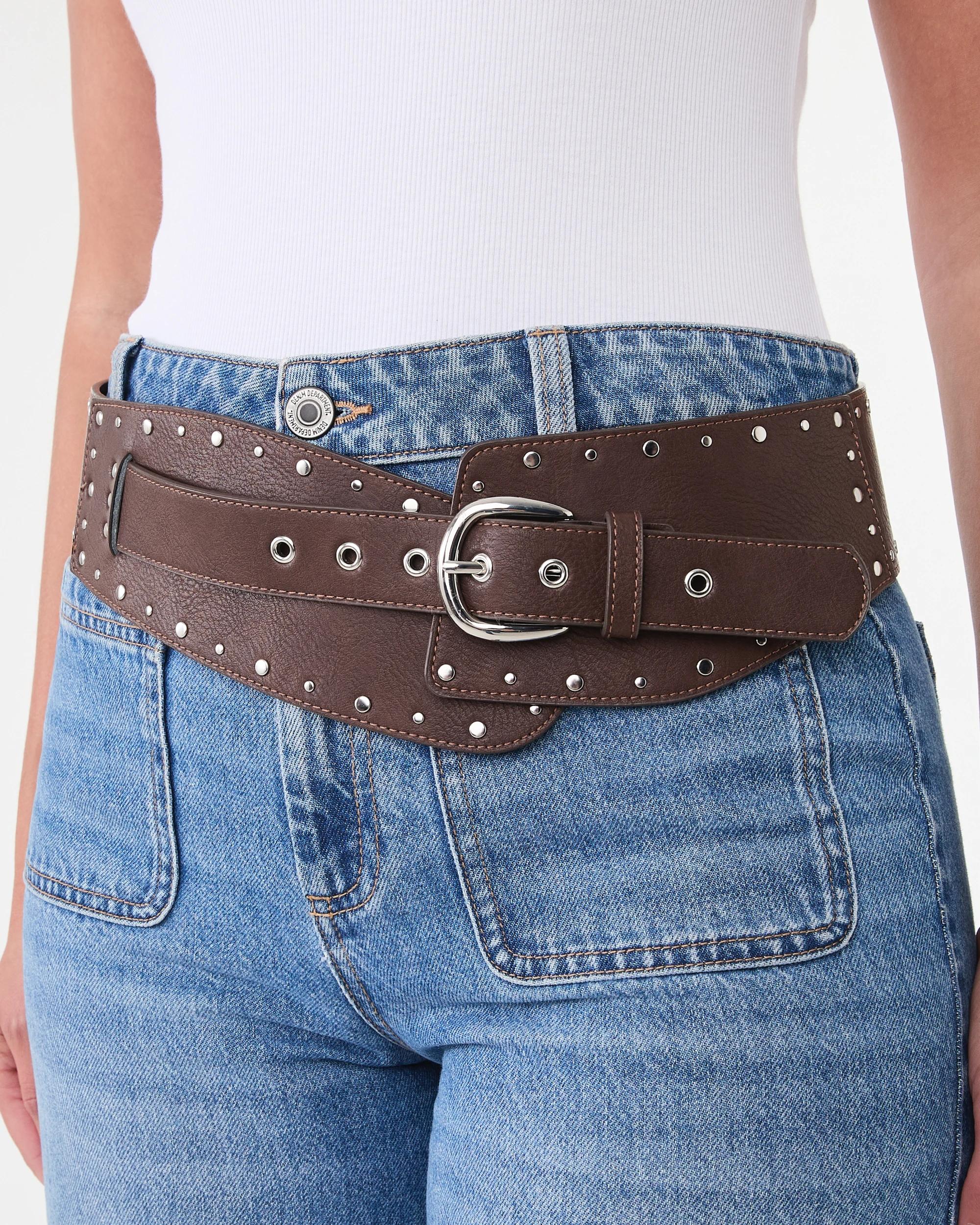 3 Wide Hard Belt Choc Plum, 3 of 4