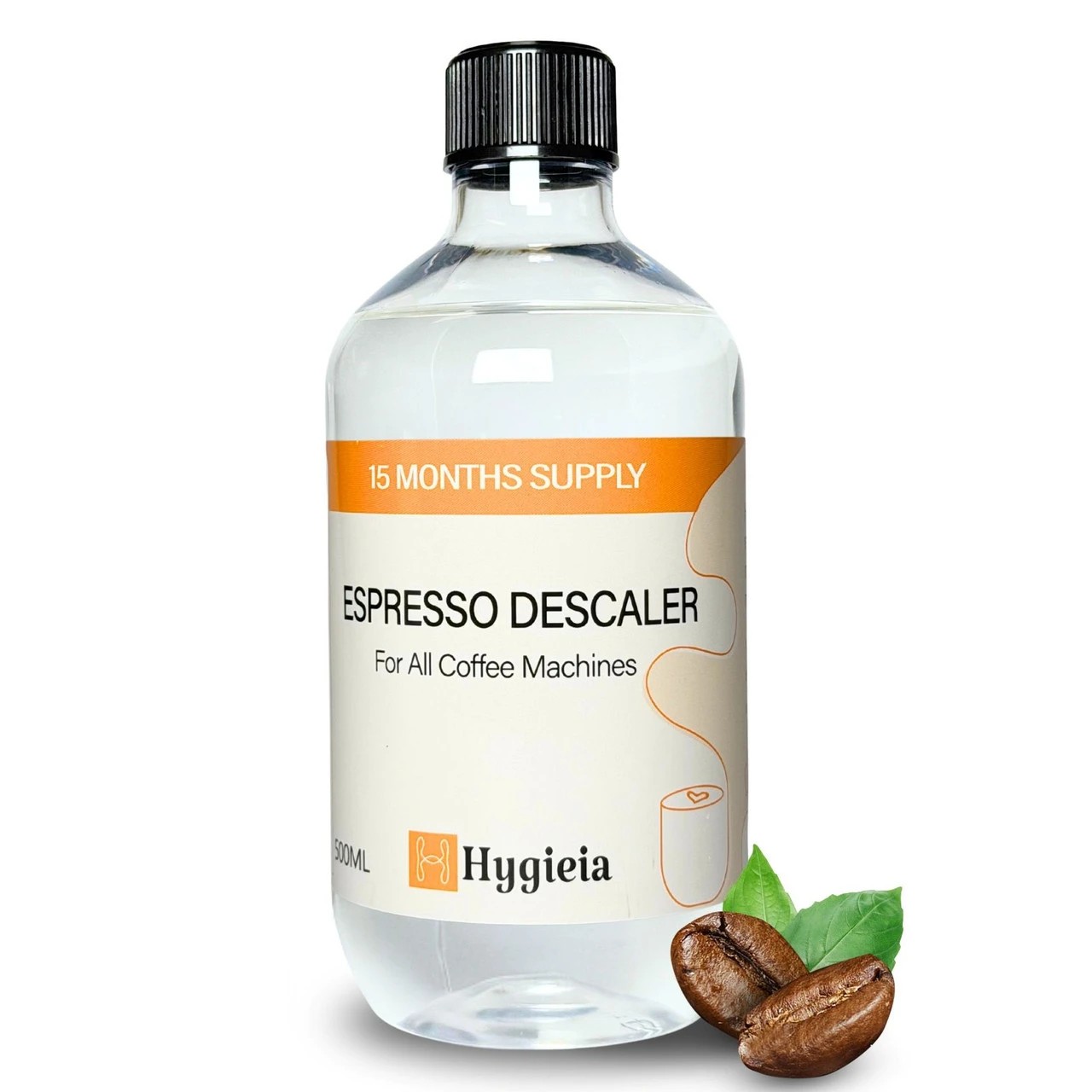 2 Hygieia 1L Descaler Solution For Coffee Machines, Steam Mops, Steam Irons & Kettles - Clear, 2 of 2