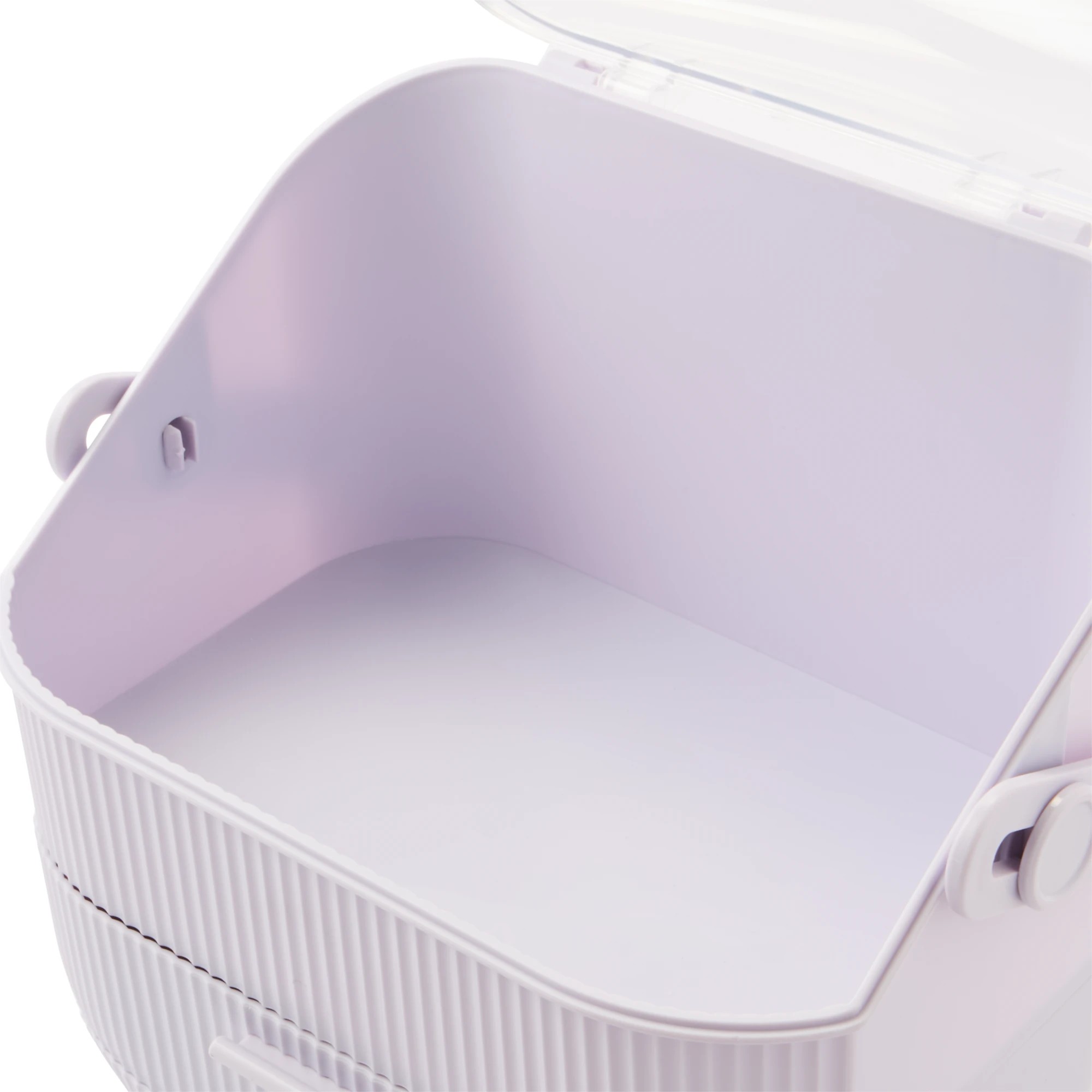 9 Cosmetic Organiser with Drawer - Lilac, 9 of 10