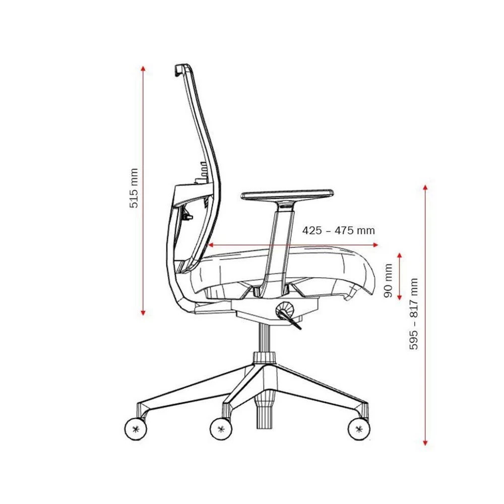 8 Haworth Aloha Active Ergonomic Chair Black Ergonomic Chairs and Desk Chairs, 8 of 9
