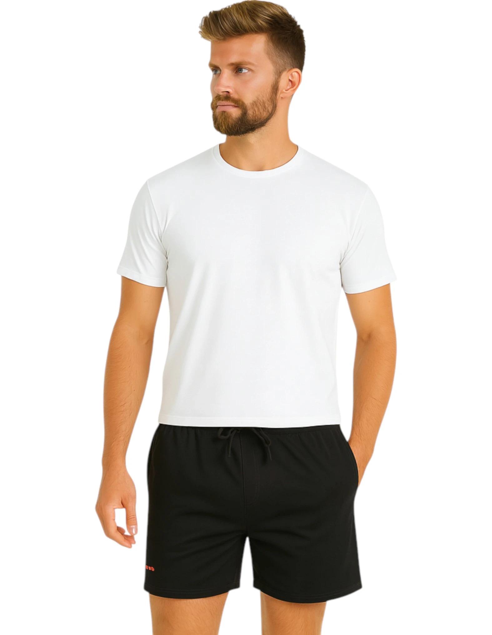 2 KingGee Mens Ruggers - Active Rugger Jersey Sweat Short - Black BLACK, 2 of 5