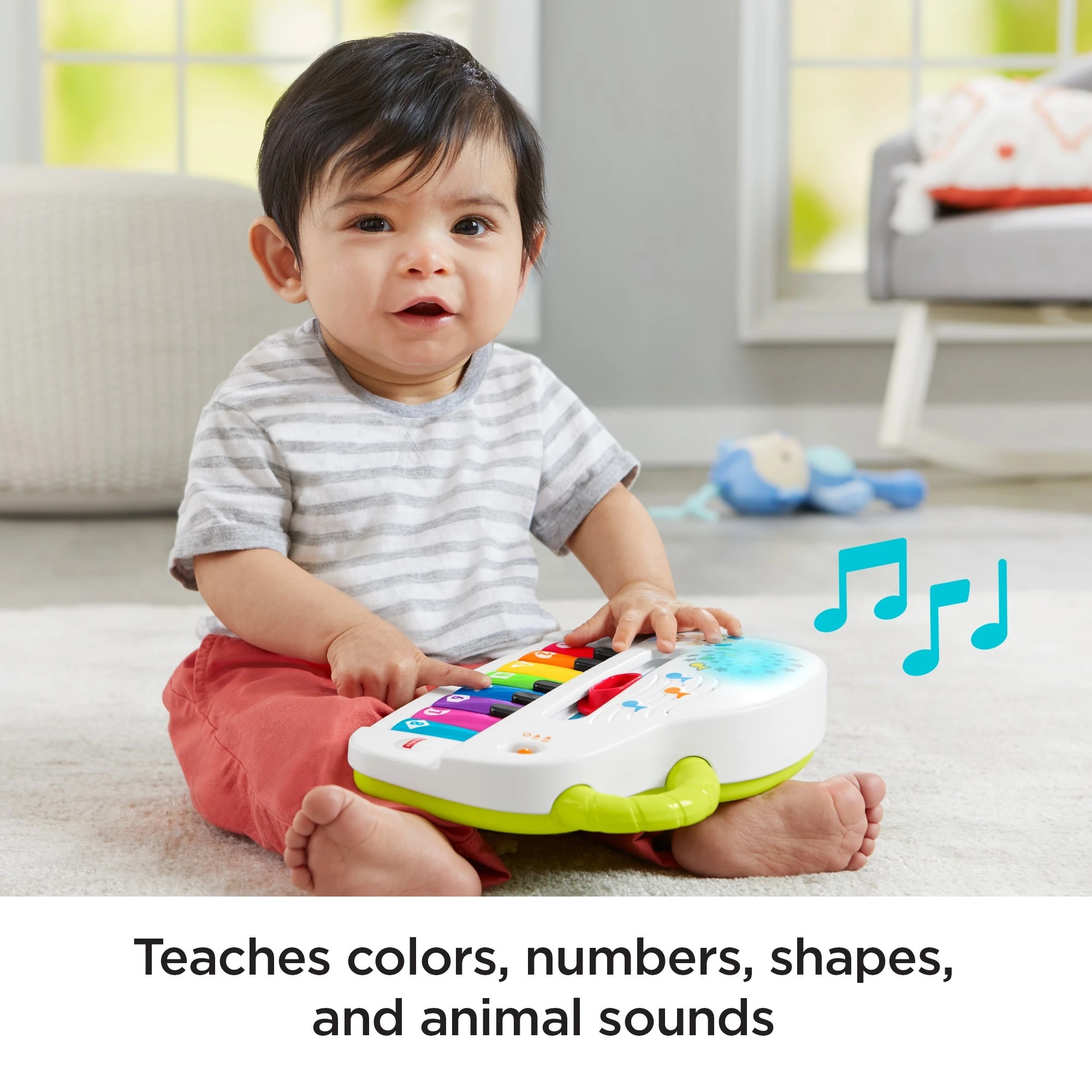 3 Fisher-price Laugh & Learn Silly Sounds Light-up Piano, 3 of 4