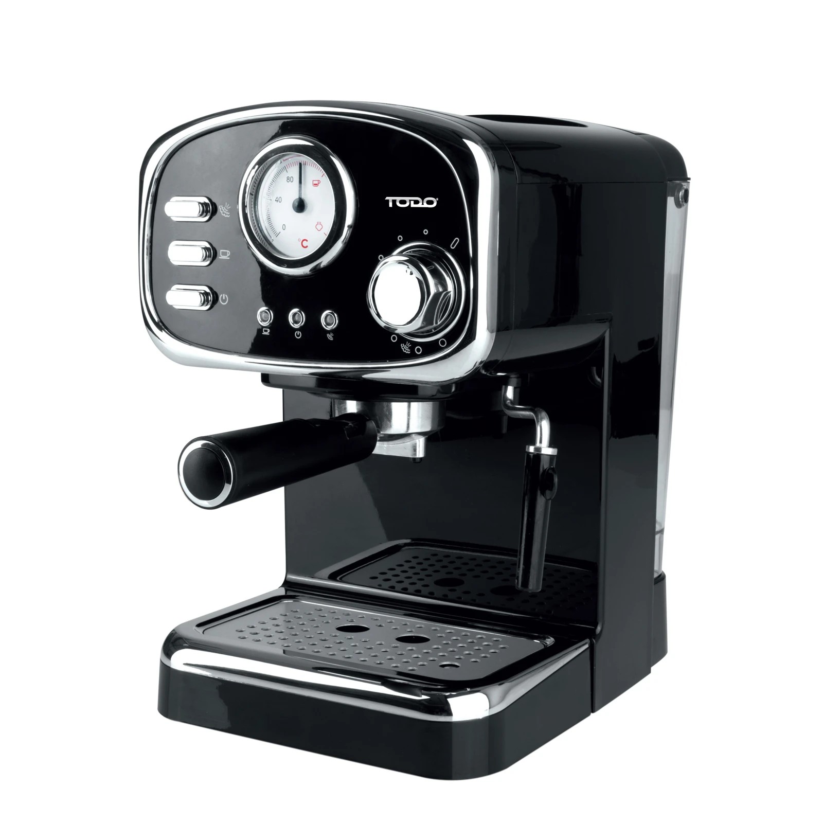 2 TODO Espresso Coffee Machine Maker Automatic 15 Bar Pump 1.25L - Black, 2 of 4