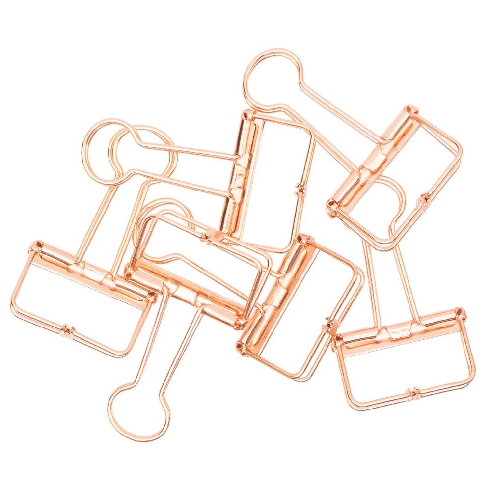 2 Otto Foldback Clips Rose Gold Night 6 Pack, 2 of 2