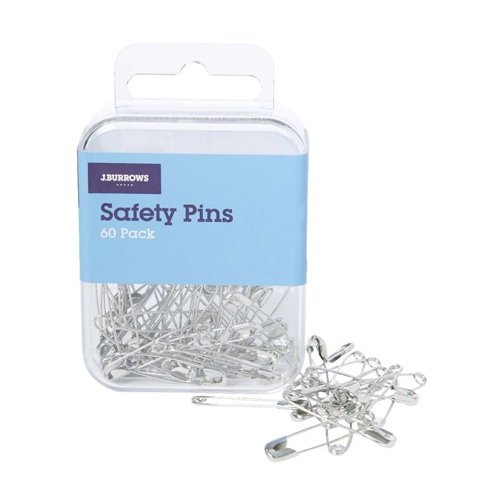 2 J.Burrows Safety Pins 60 Pack, 2 of 3